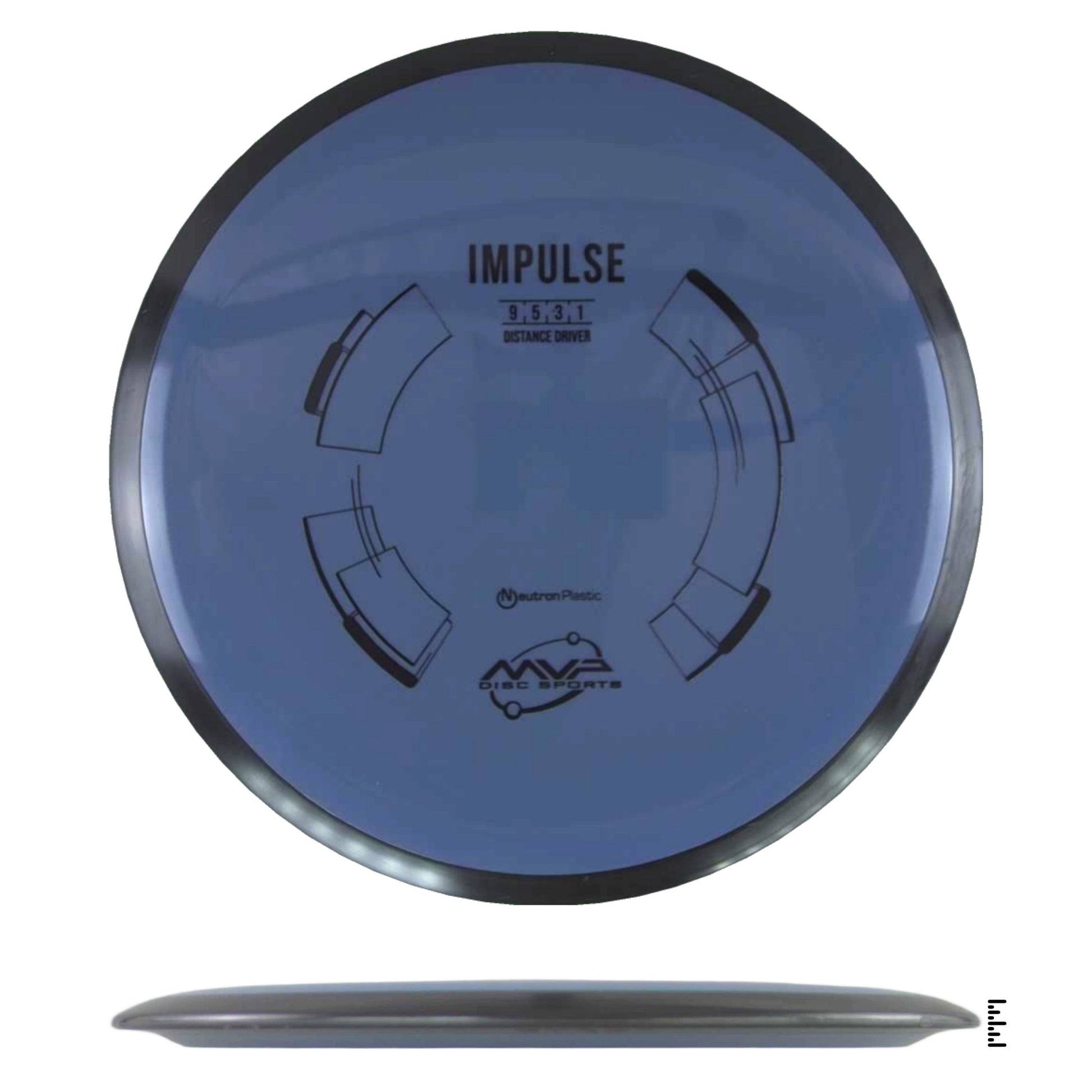 MVP Disc Sports Neutron Impulse - Dark Blue - Powergrip USA