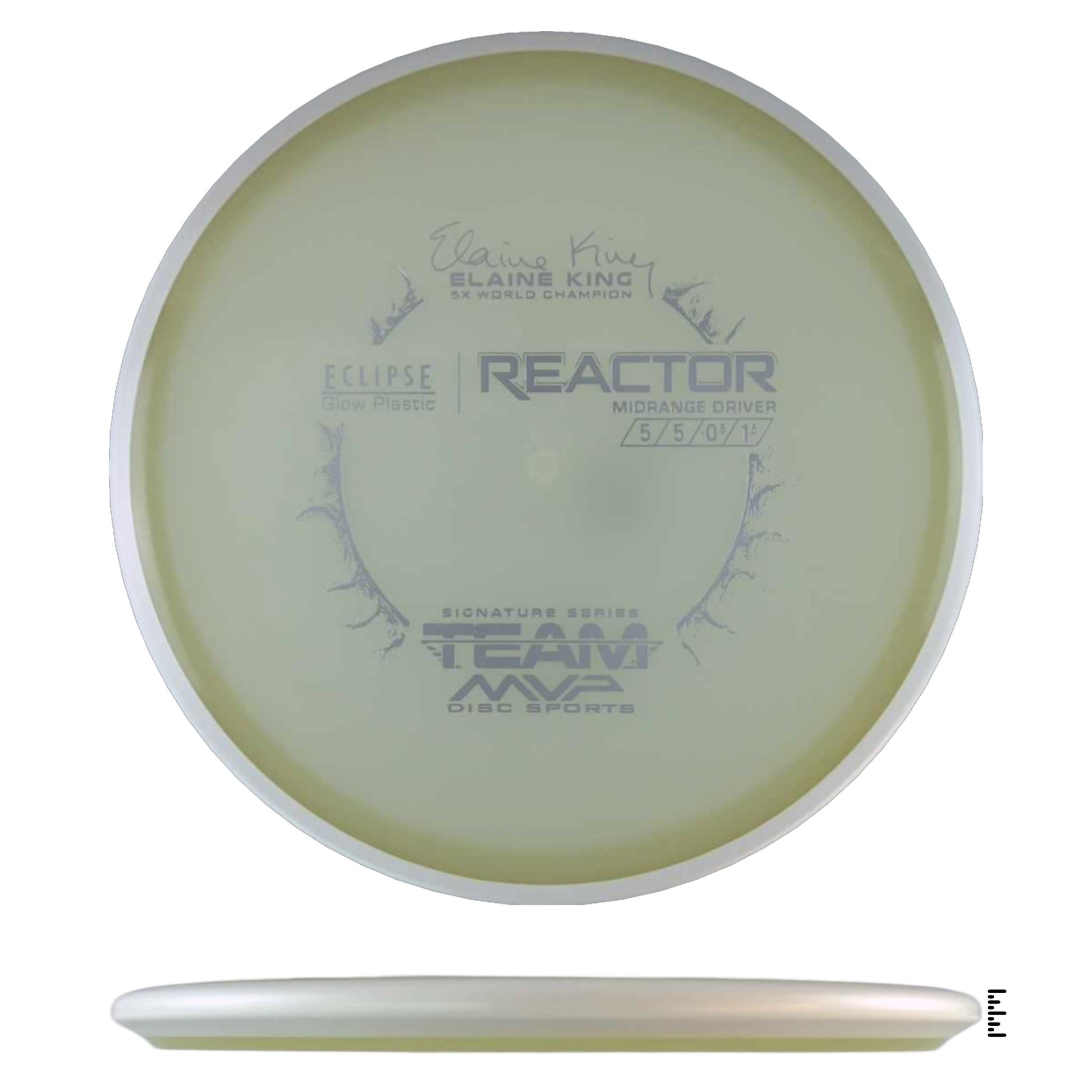MVP Disc Sports Eclipse Reactor Elaine King Signature Series - White - Powergrip USA