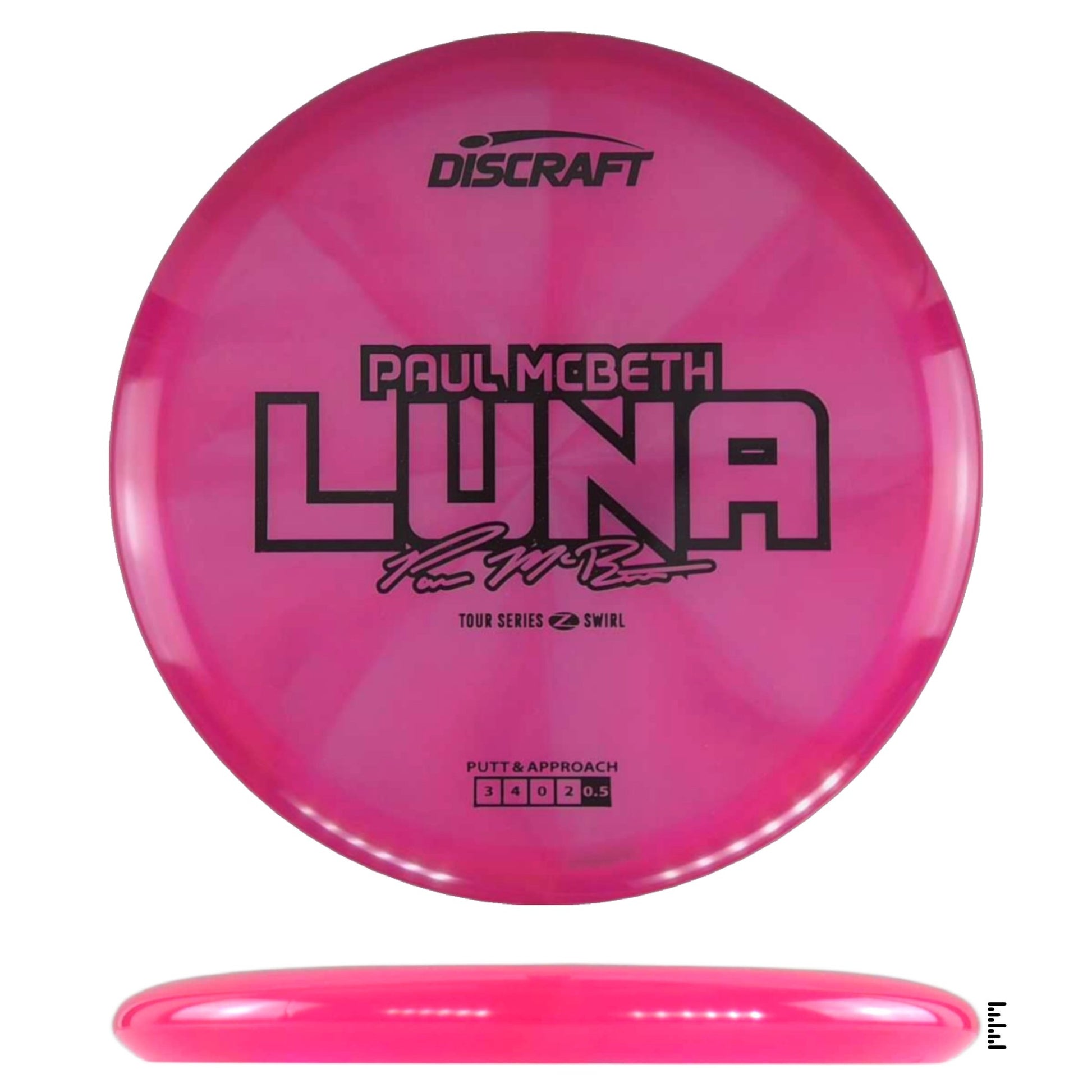 Discraft Z Swirl Luna 2025 Paul McBeth Tour Series - Magenta - Powergrip USA