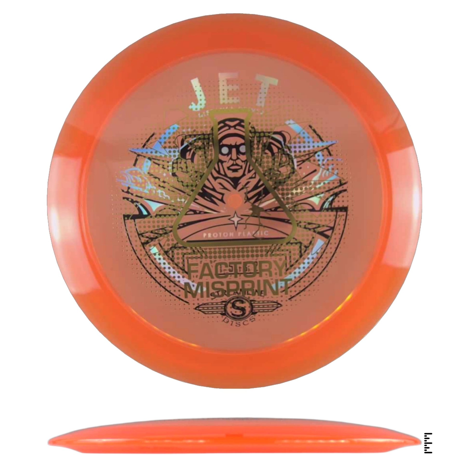 Streamline Discs Proton Jet Factory Misprint - Orange - Powergrip USA