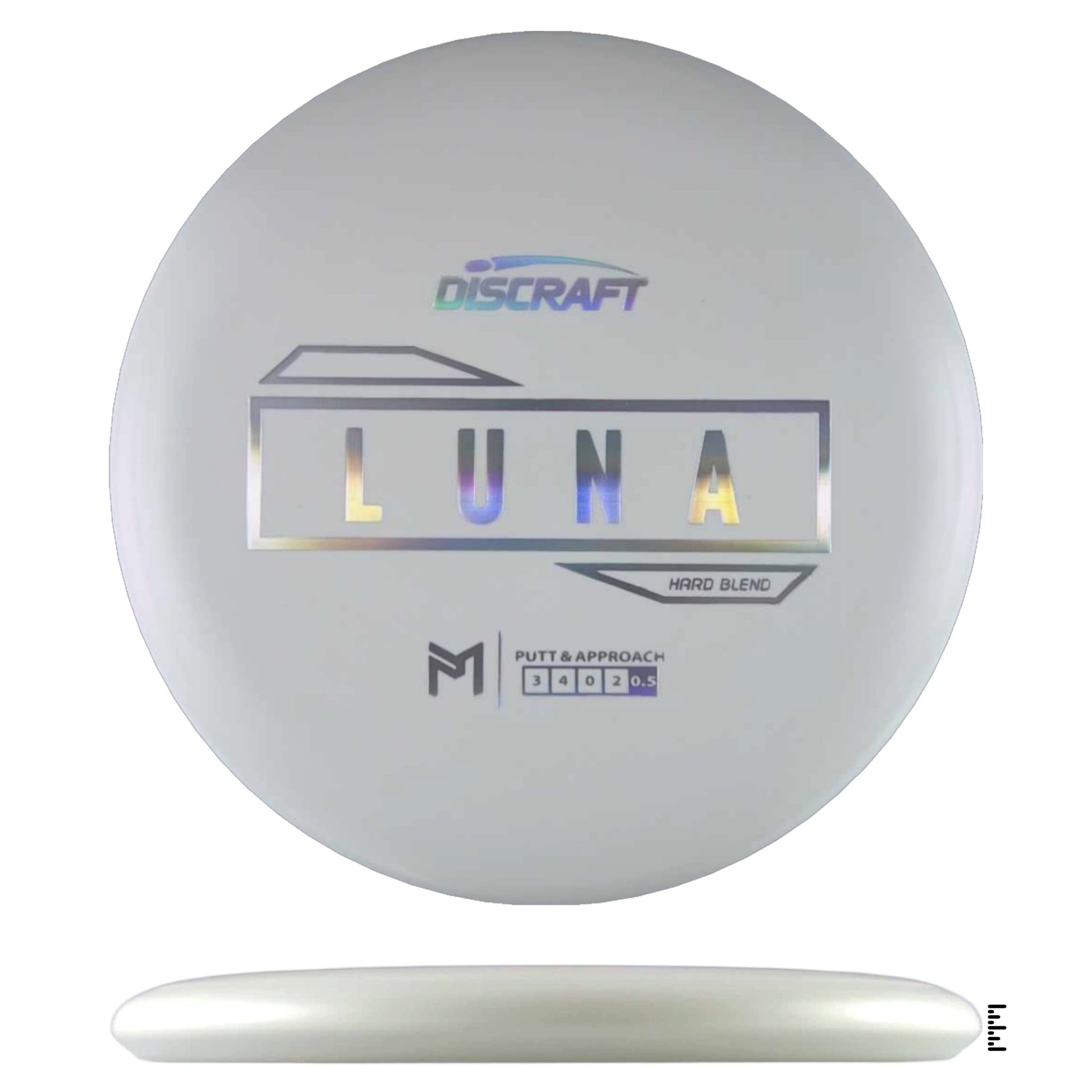 Discraft Putter Line Hard Luna - White - Powergrip USA