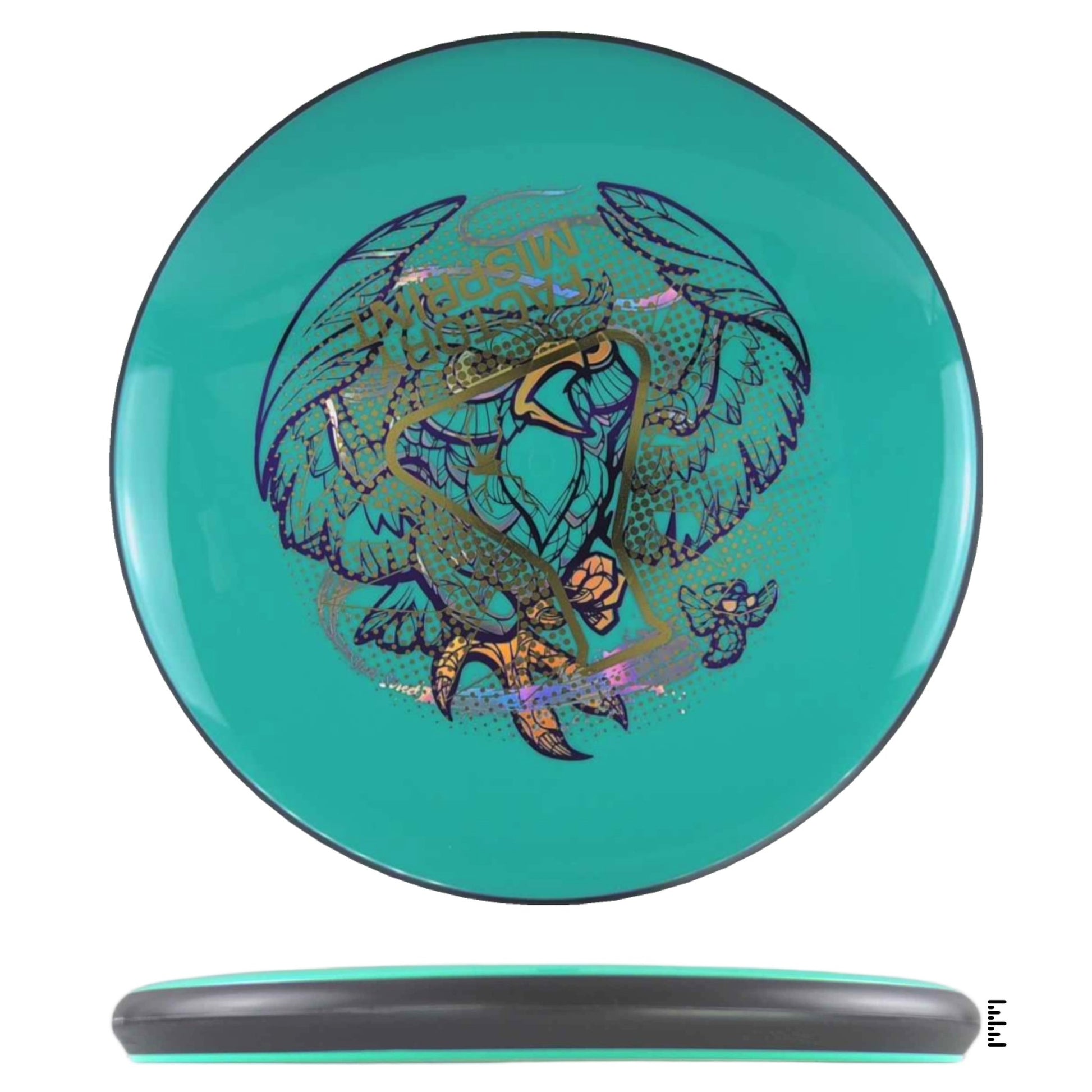 MVP Disc Sports Neutron Soft Glitch Factory Misprint - Turquoise - Powergrip USA
