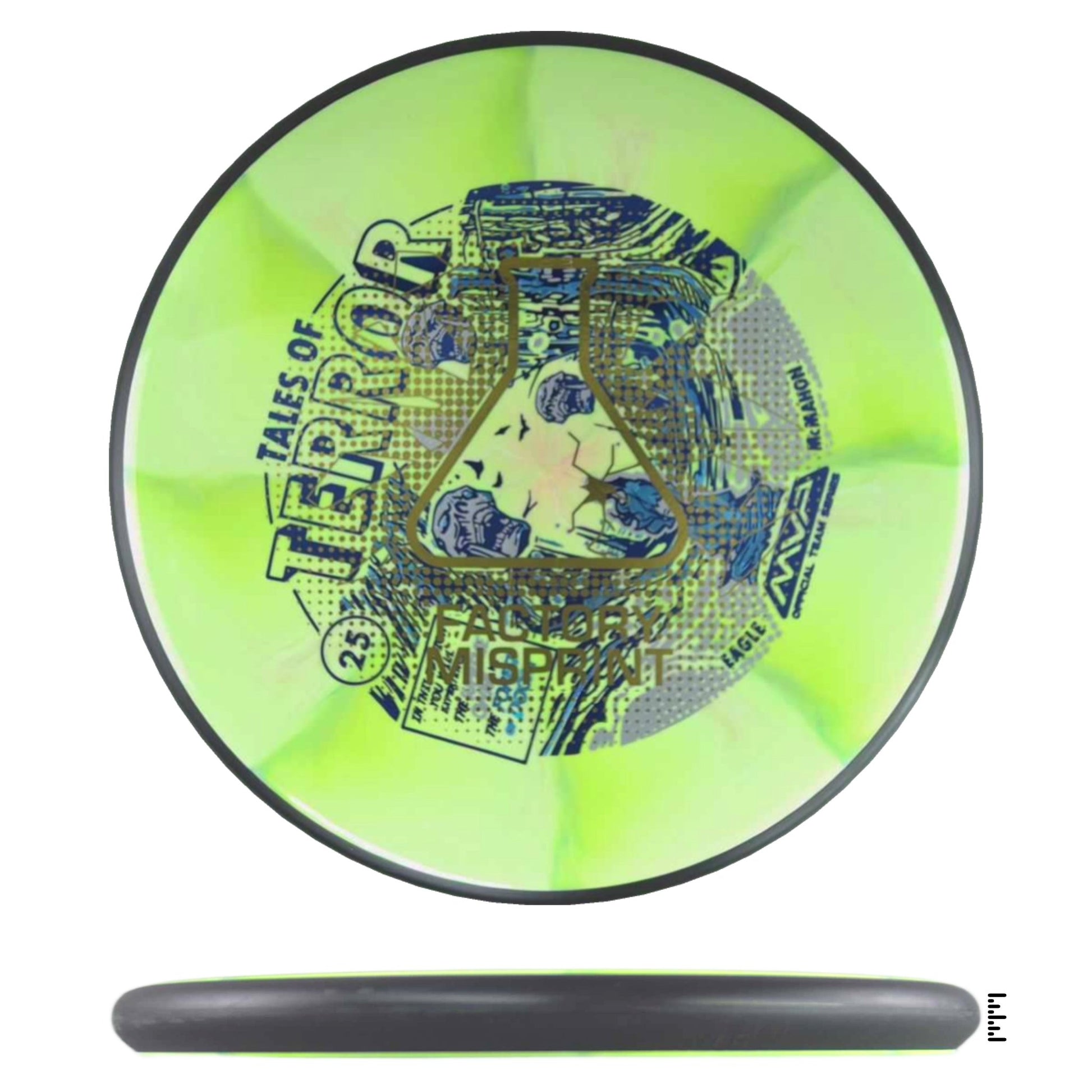 MVP Disc Sports Cosmic Neutron Ohm Factory Misprint - Lime - Powergrip USA