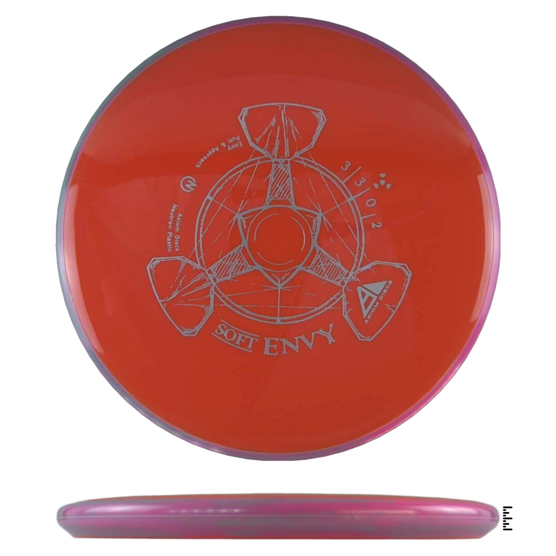 Axiom Discs Neutron Soft Envy - Orange / Magenta - Powergrip USA