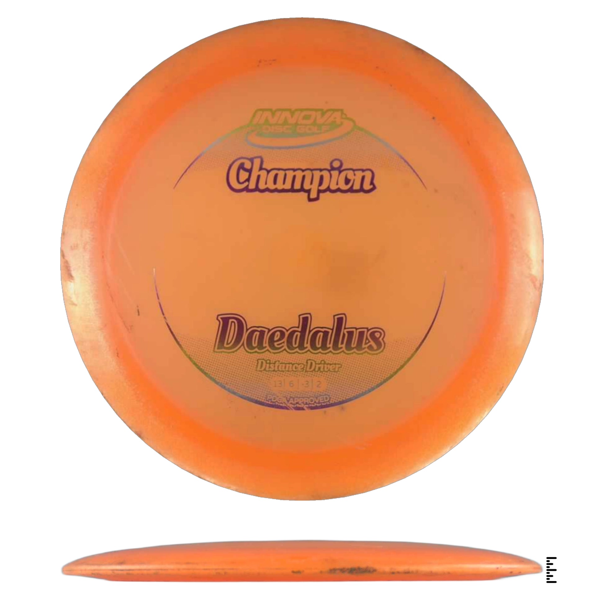 Orange Innova Champion Daedalus disc golf driver