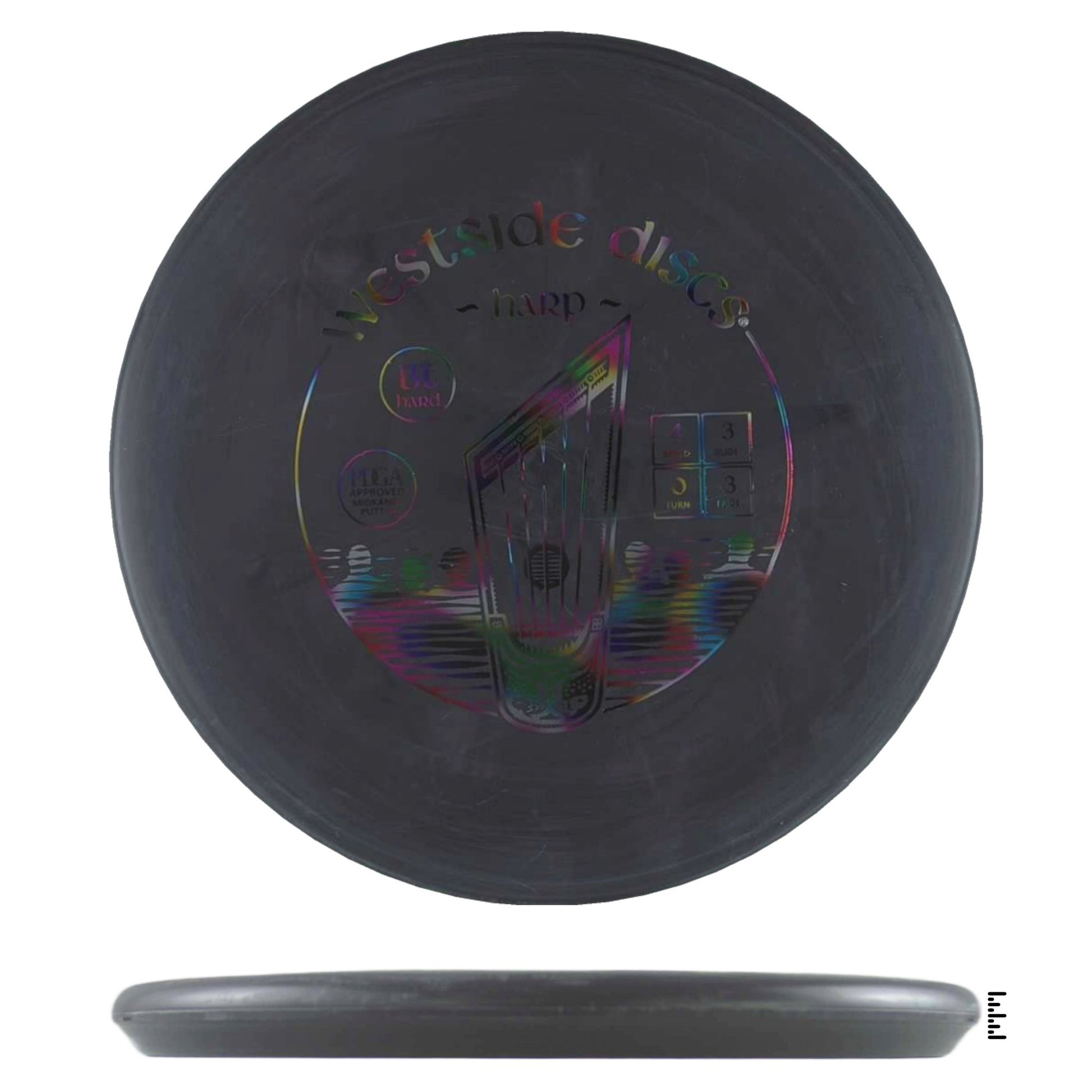 Westside Discs BT Soft Harp - Black - Powergrip USA