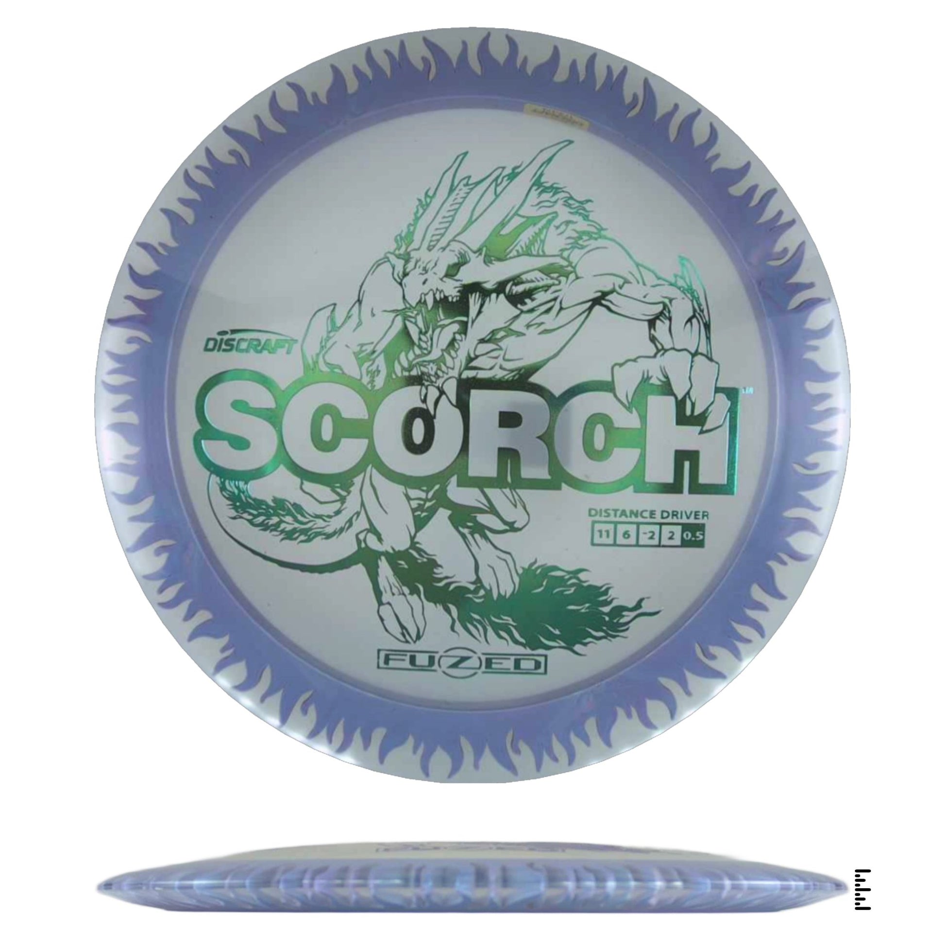 Discraft Fuzed Line Scorch - Clear / Light Blue - Powergrip USA