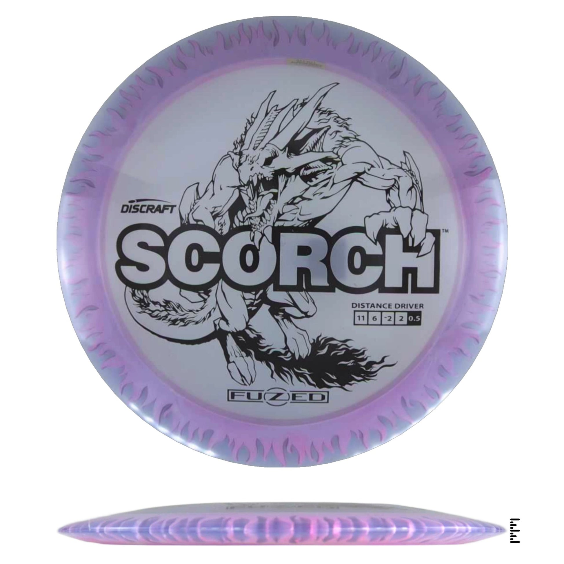 Discraft Fuzed Line Scorch - Clear / Pink - Powergrip USA