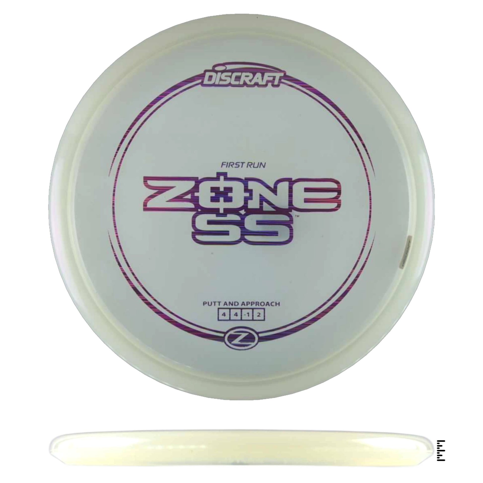 Discraft Z Line Zone SS - First Run - White - Powergrip USA