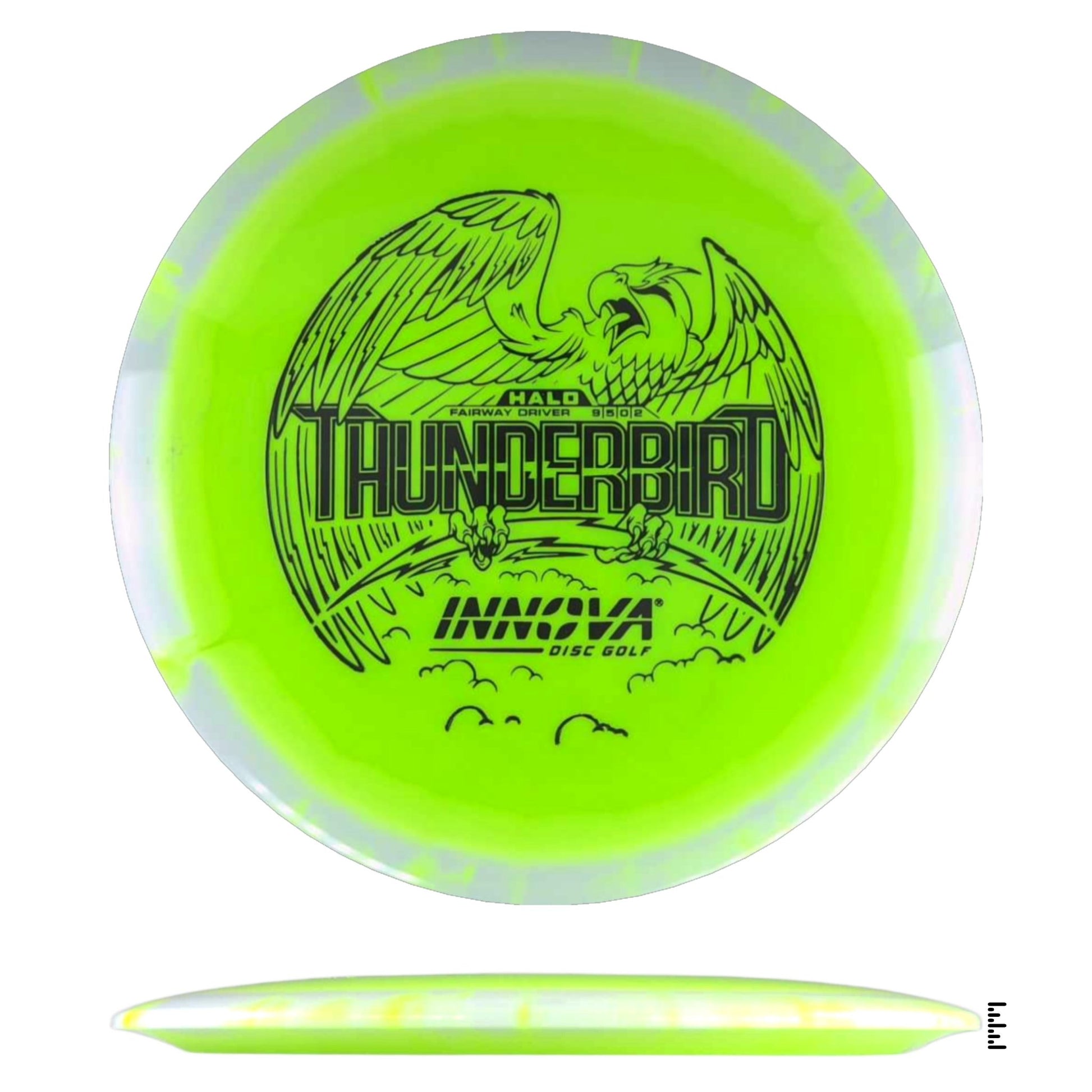 Innova Halo Star ThunderBird - Fluorescent Yellow / White - Powergrip USA