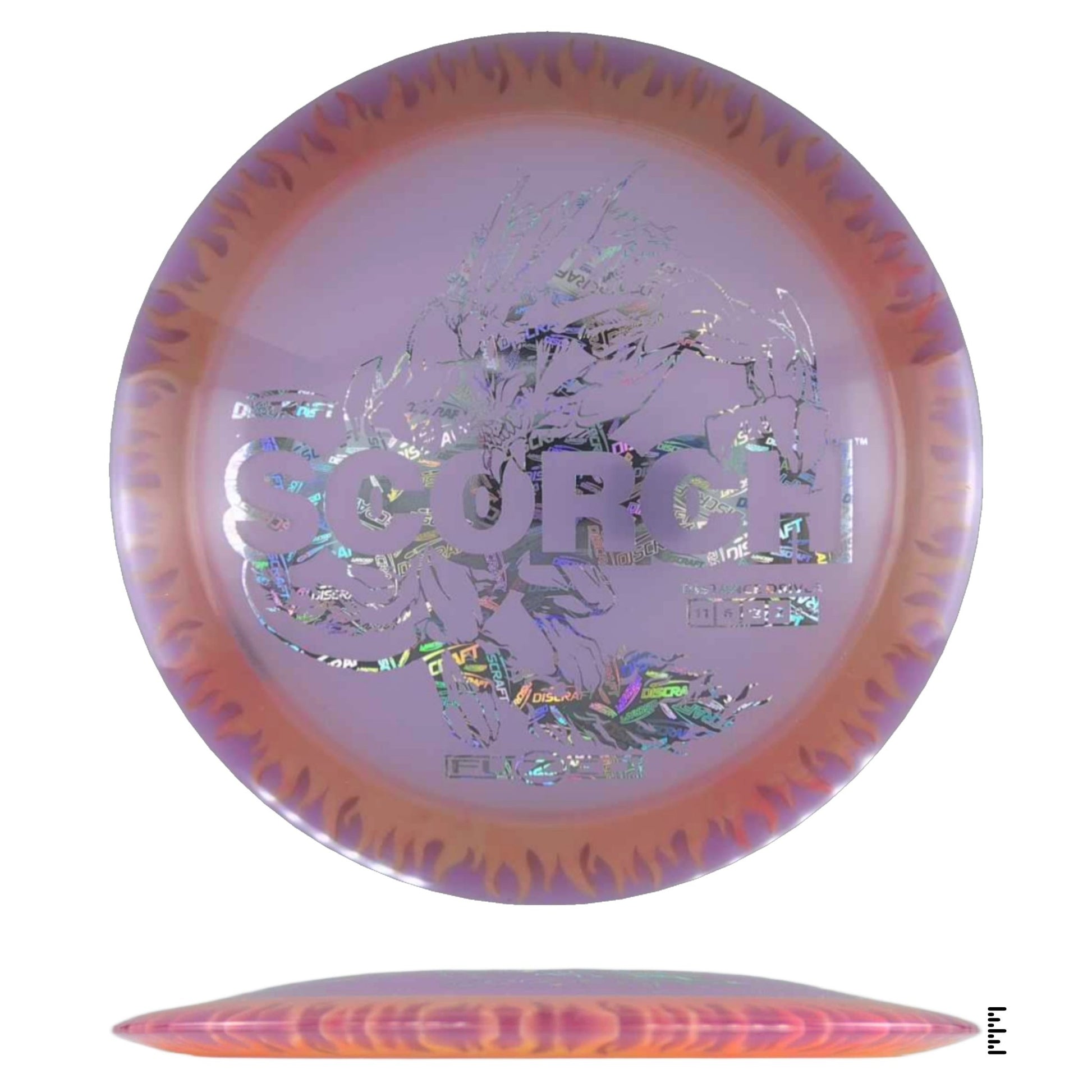 Discraft Fuzed Line Scorch - Violet / Orange - Powergrip USA