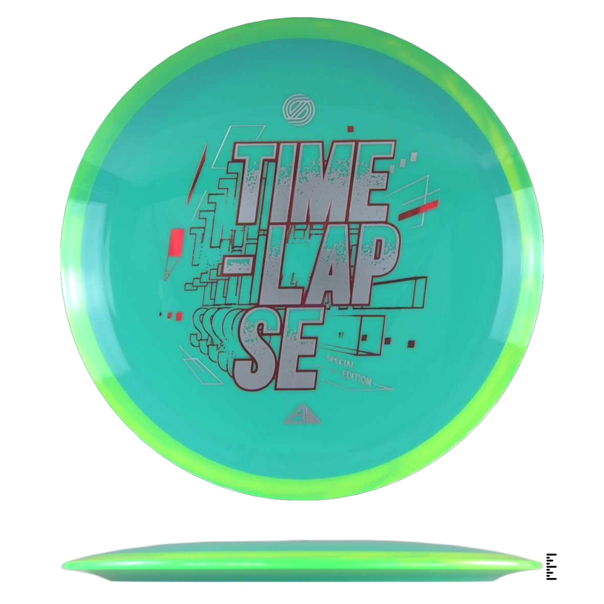 Axiom Discs Simon Line Neutron Time - Lapse Special Edition - Turquoise / Green - Powergrip USA