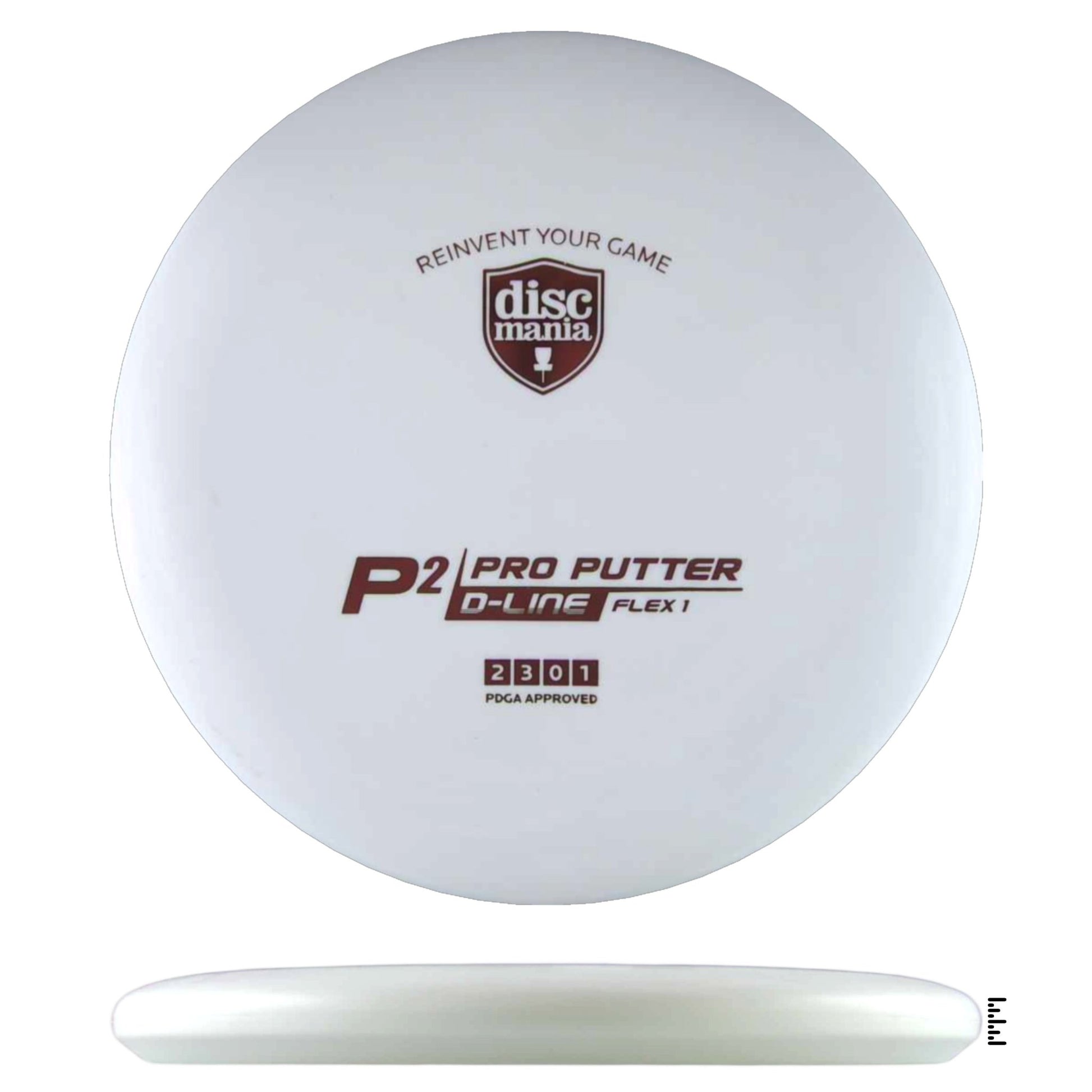 Discmania D - Line Flex 1 P2 Sky God Mini Stamp - White - Powergrip USA