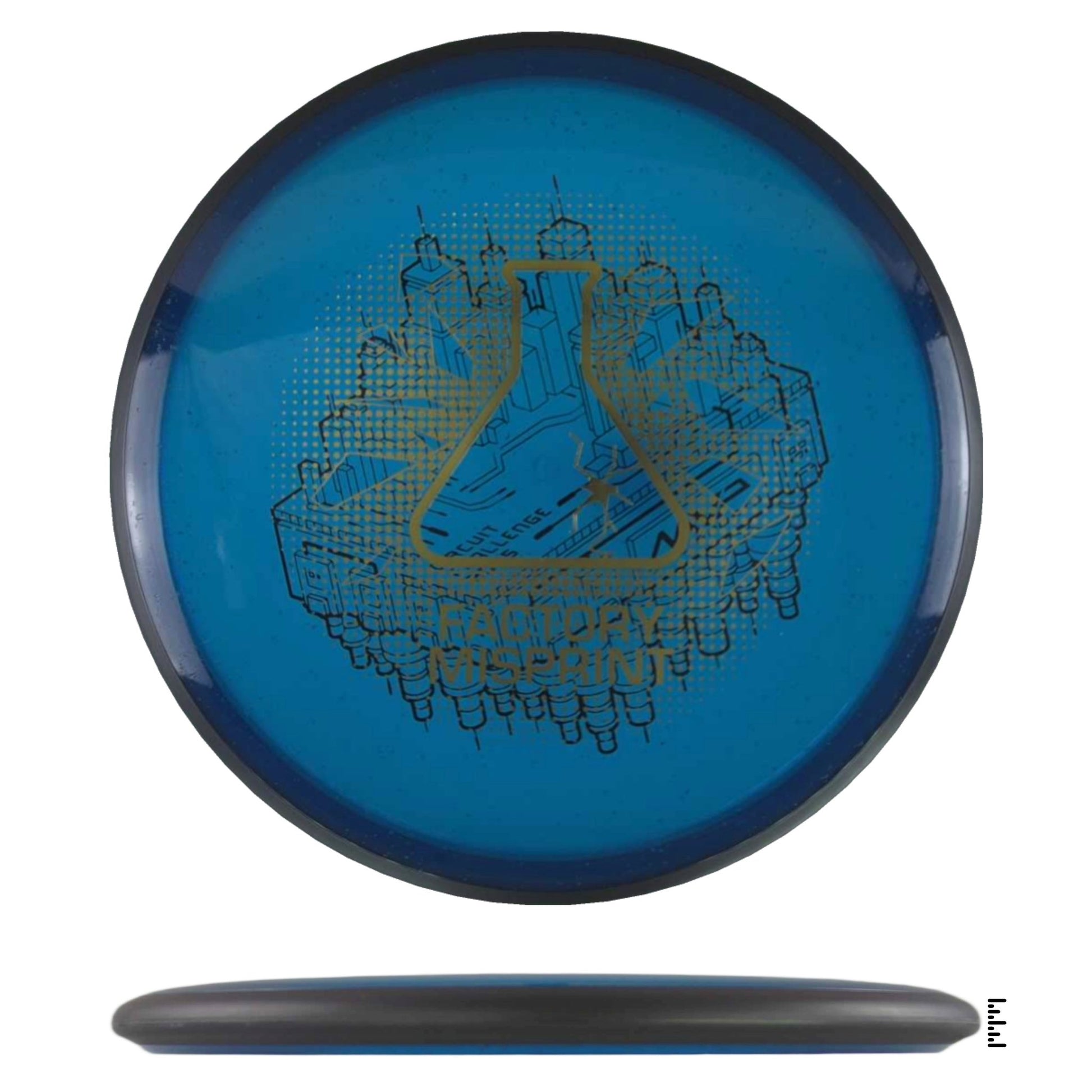 MVP Disc Sports Particle Glow Proton Uplink Factory Misprint - Blue - Powergrip USA