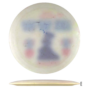 Disc golf disc with faded design