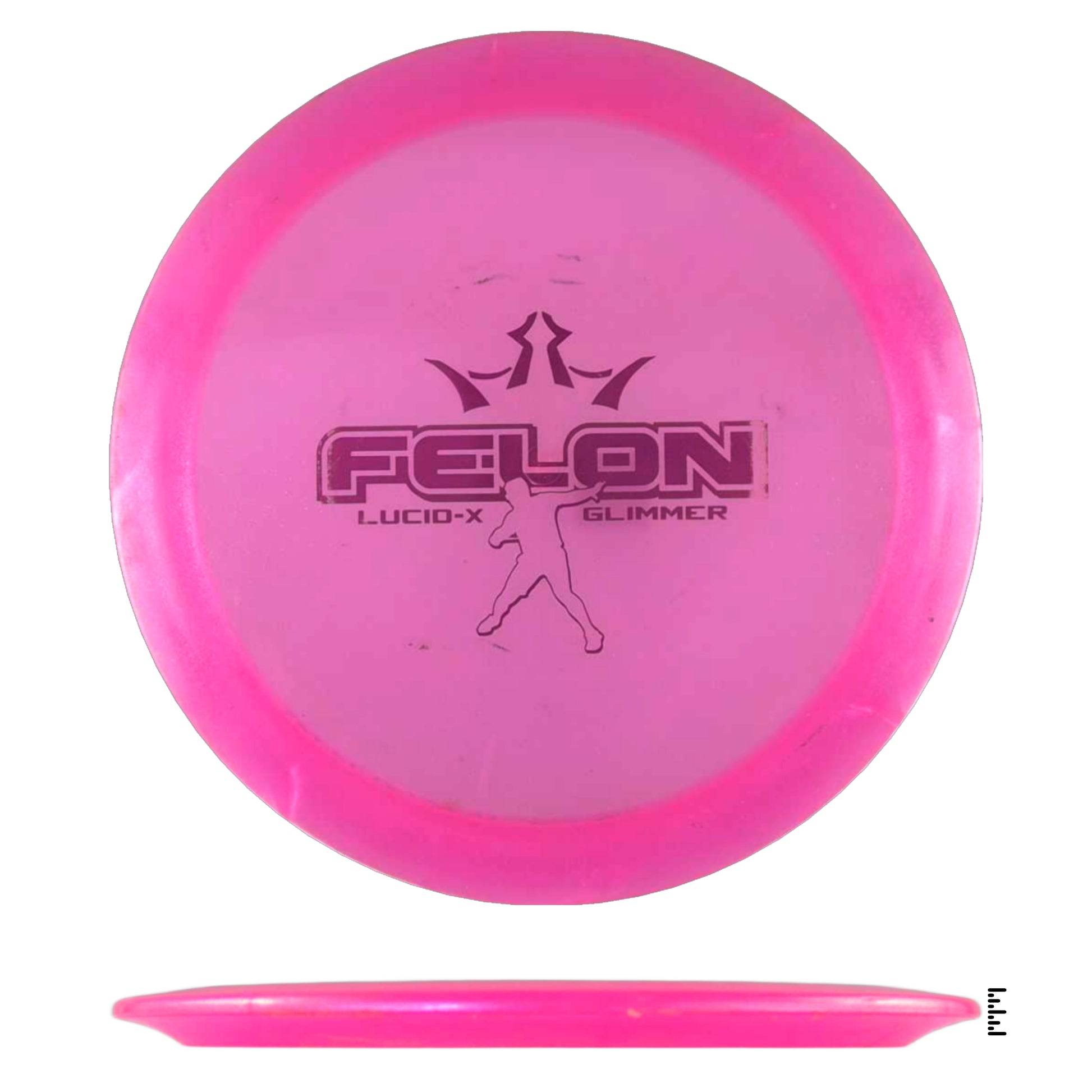 Pink Felon Lucid-X Glimmer Disc Golf Disc