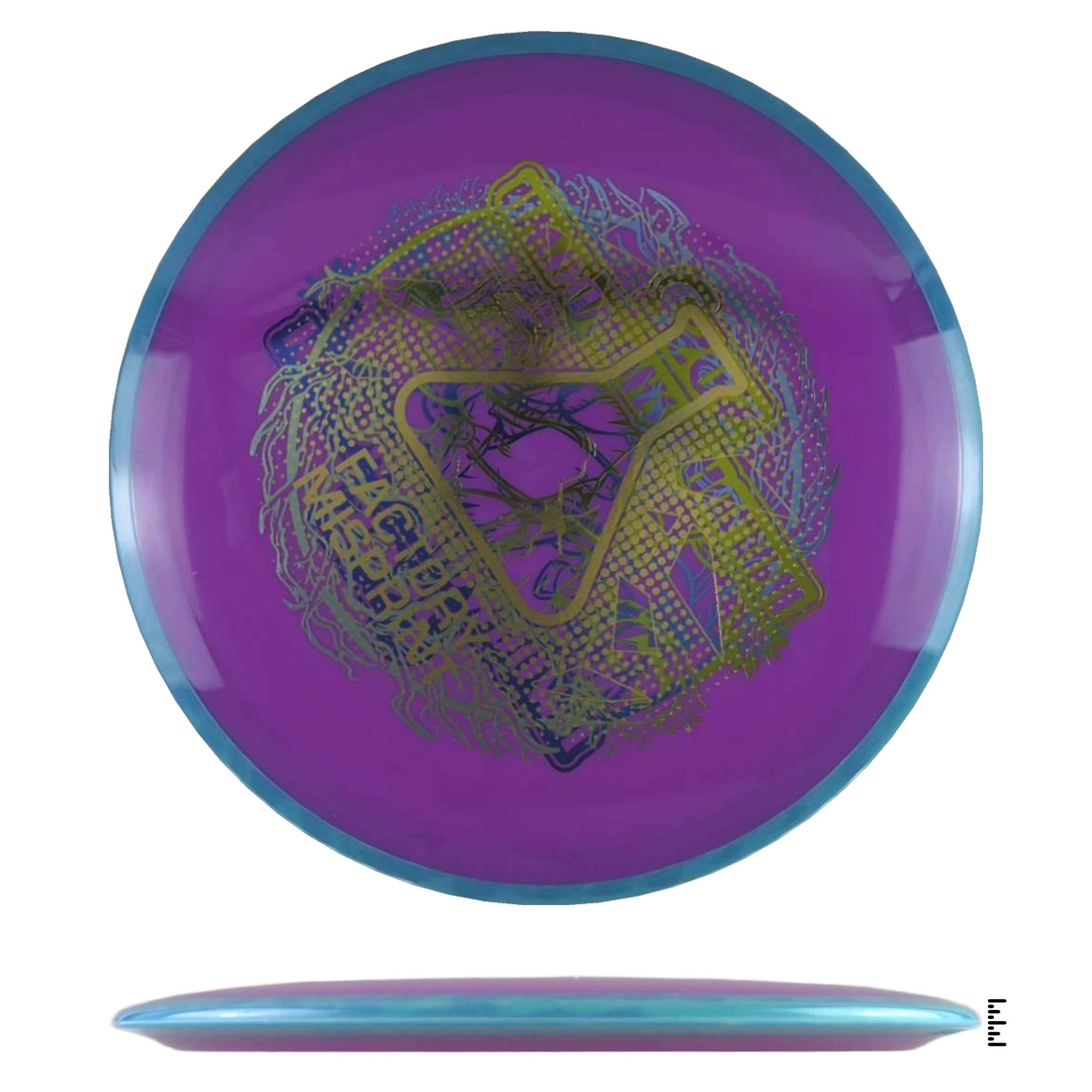 Axiom Discs Neutron Crave Factory Misprint - Violet / Blue - Powergrip USA