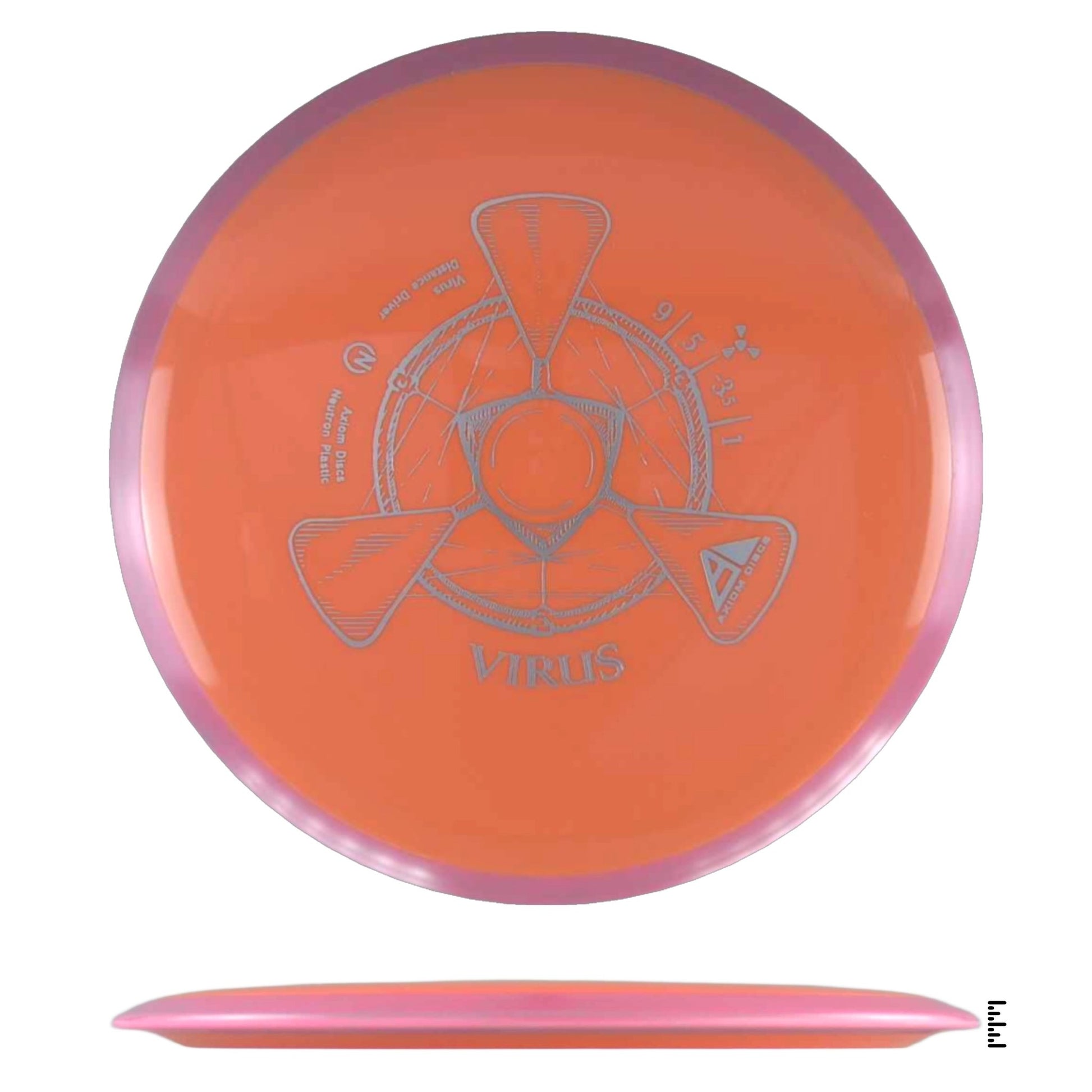 Axiom Discs Neutron Virus - Orange / Pink - Powergrip USA