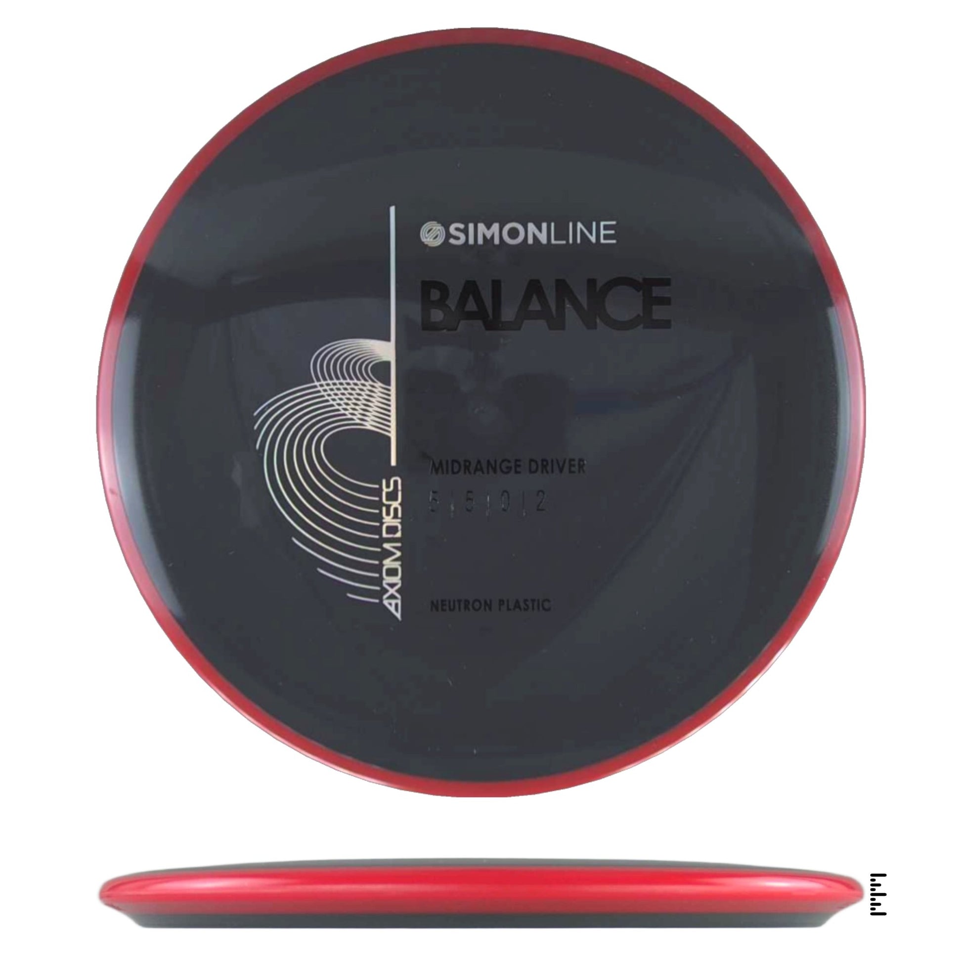 Axiom Discs Neutron Balance - Dark Gray / Red - Powergrip USA