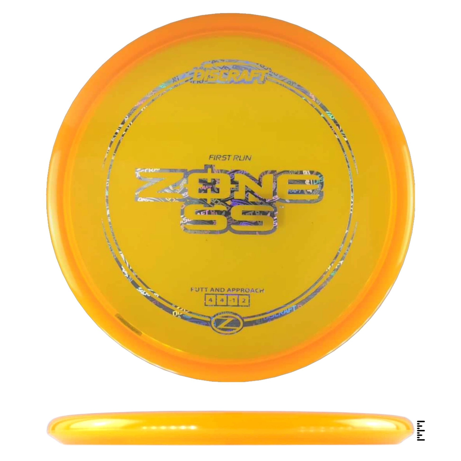 Discraft Z Line Zone SS - First Run - Orange - Powergrip USA