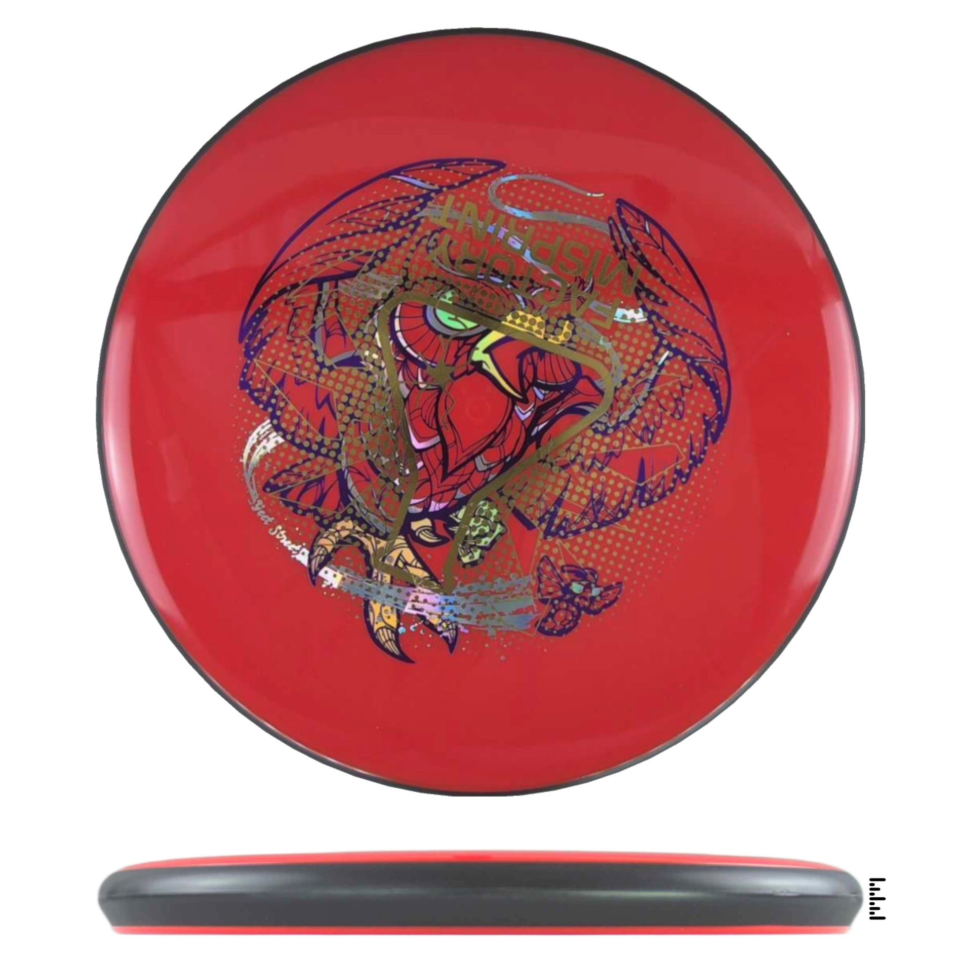 MVP Disc Sports Neutron Soft Glitch Factory Misprint - Red - Powergrip USA