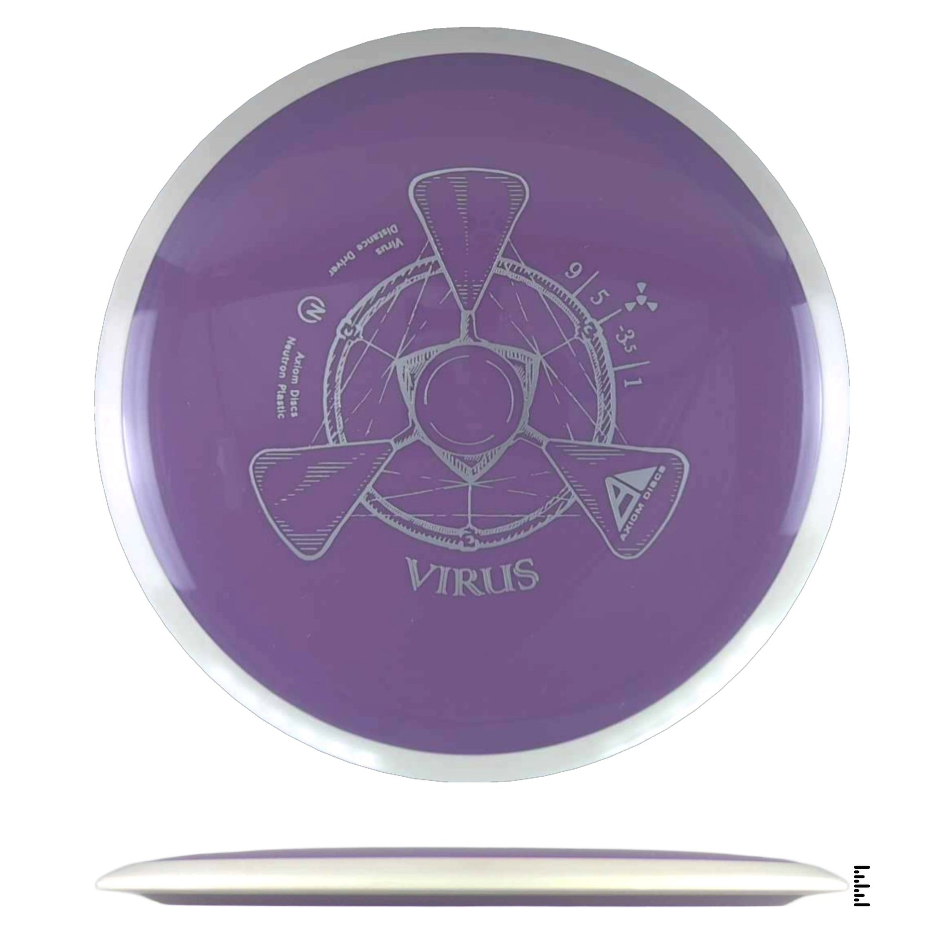 Axiom Discs Neutron Virus - Violet / White - Powergrip USA