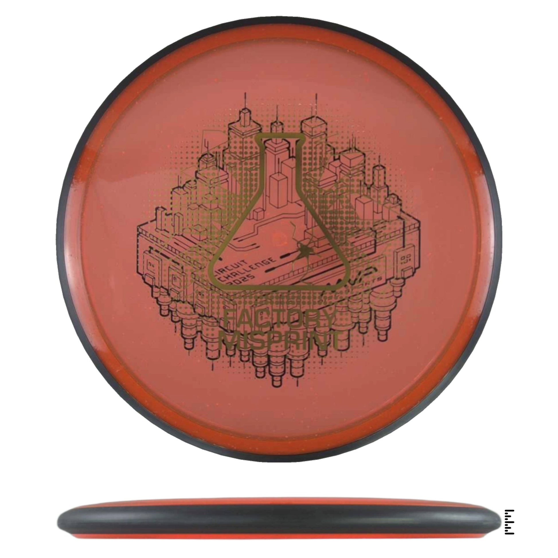 MVP Disc Sports Particle Glow Proton Uplink Factory Misprint - Orange - Powergrip USA