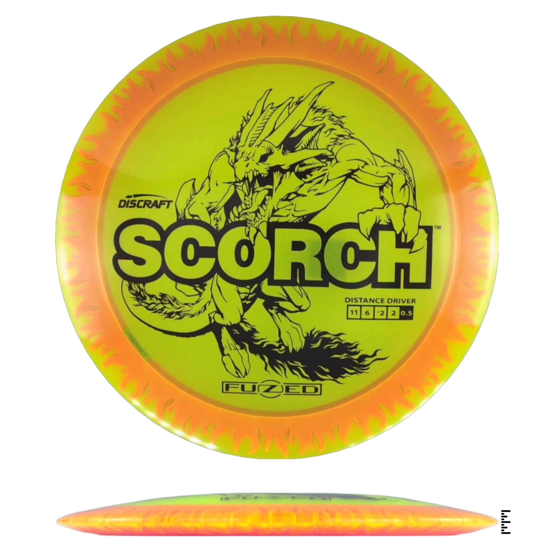 Discraft Fuzed Line Scorch - Yellow / Pink - Powergrip USA