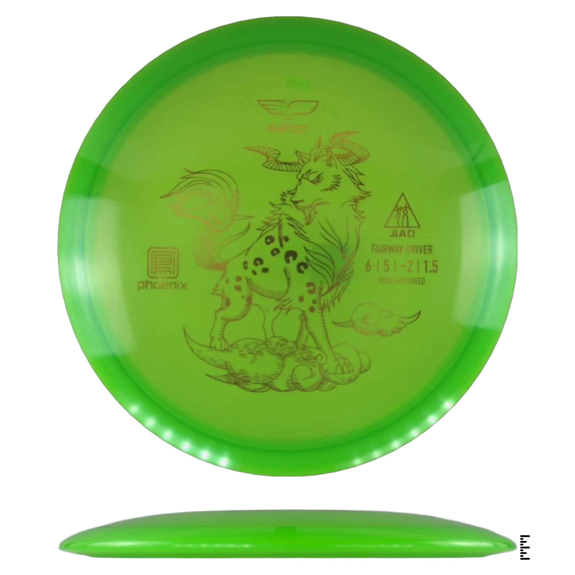 Yikun Discs Phoenix Jiao - Green - Powergrip USA