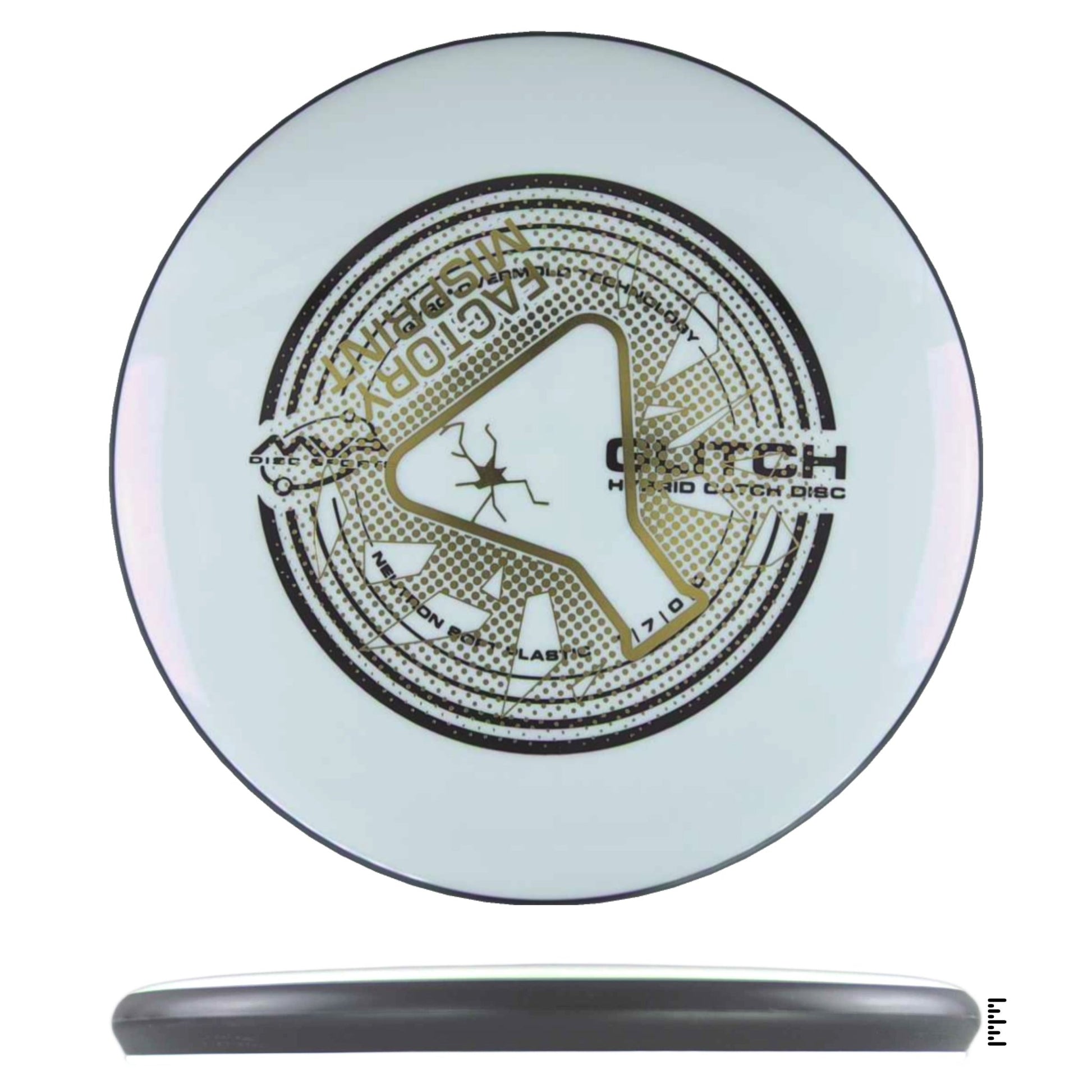 MVP Disc Sports Neutron Soft Glitch Factory Misprint - White - Powergrip USA
