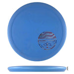 Blue disc golf disc