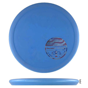 Blue disc golf disc
