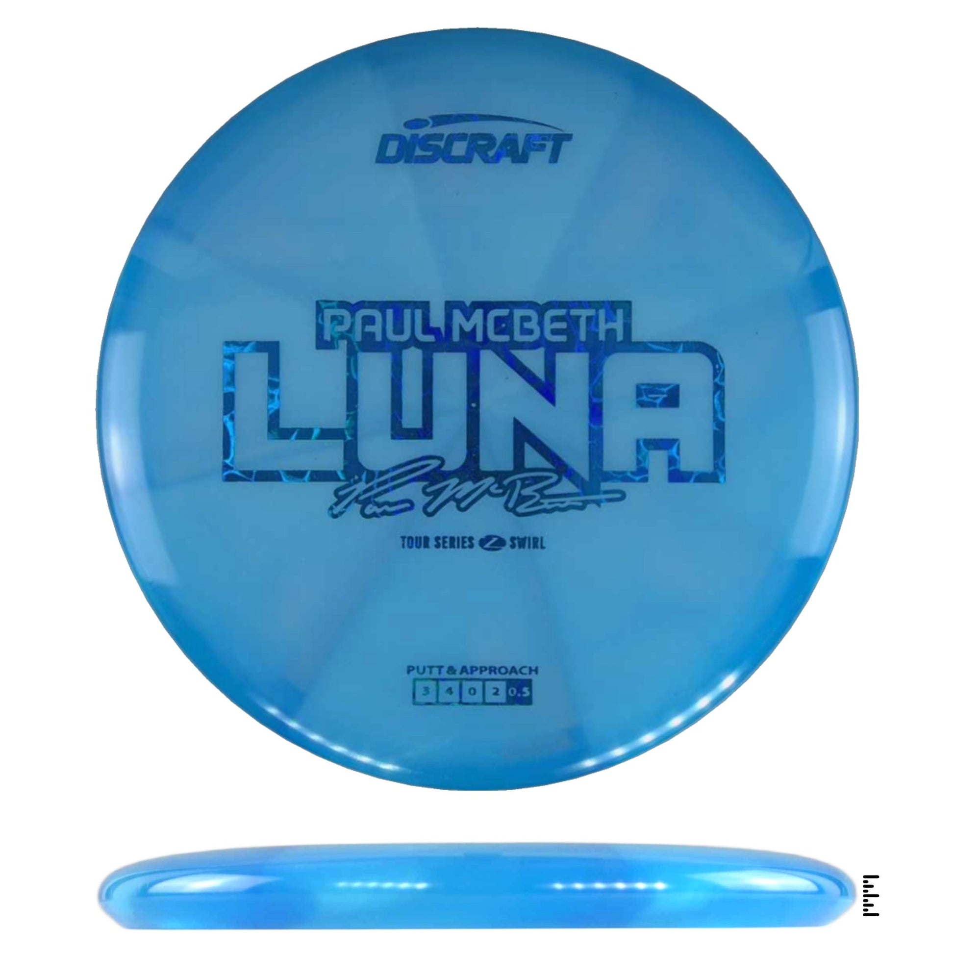 Discraft Z Swirl Luna 2025 Paul McBeth Tour Series - Blue - Powergrip USA