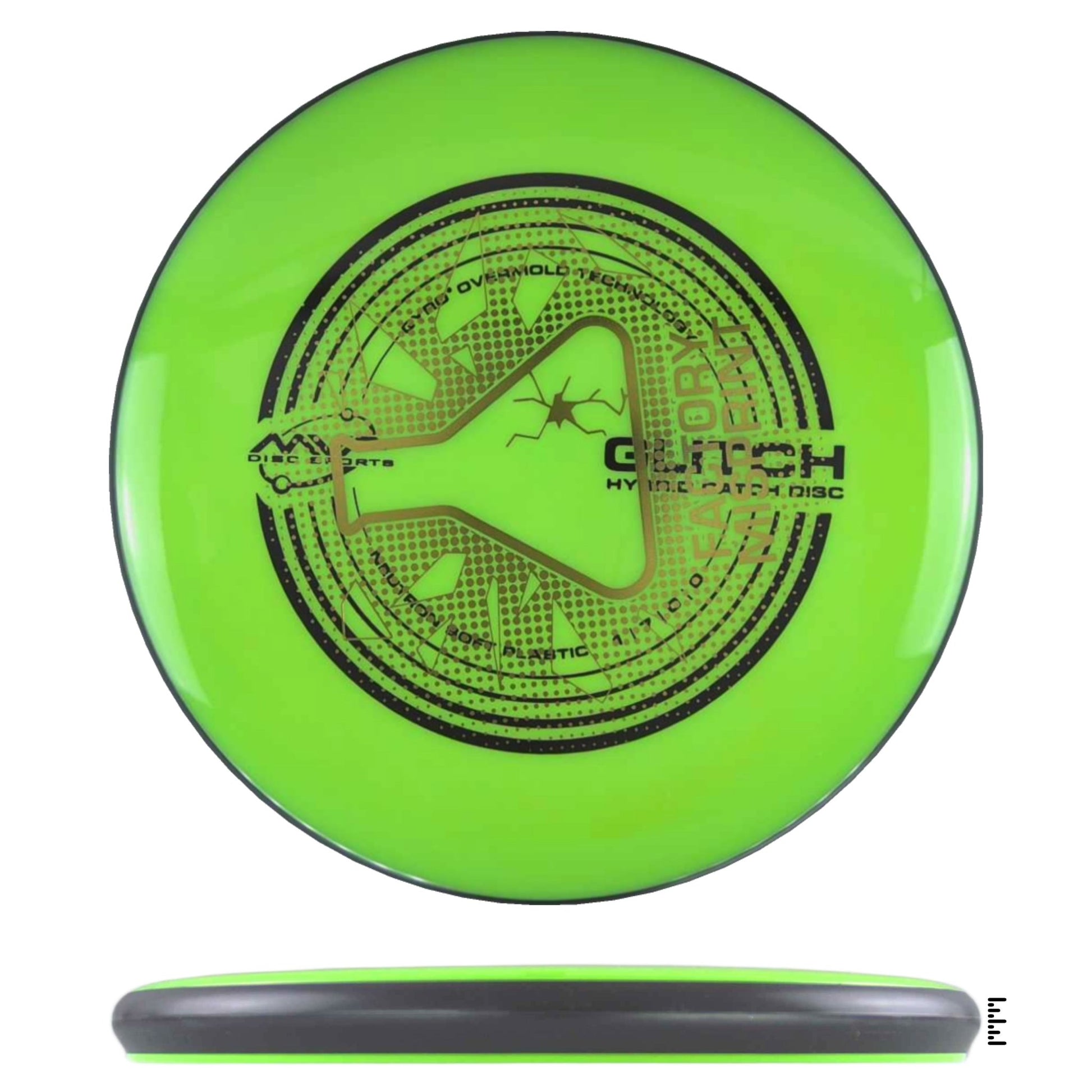 MVP Disc Sports Neutron Soft Glitch Factory Misprint - Light Green - Powergrip USA