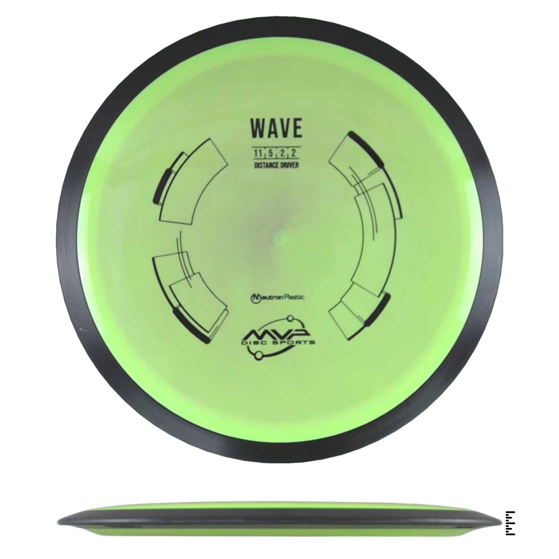 MVP Disc Sports Neutron Wave - Light Green - Powergrip USA