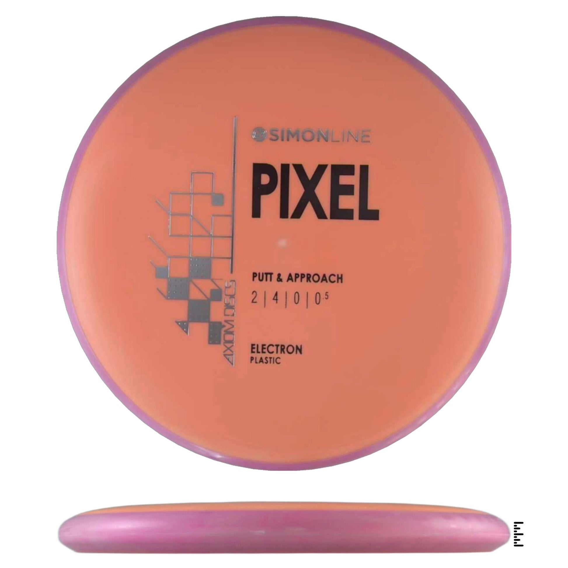 Axiom Discs Simon Line Electron Pixel - Orange / Pink - Powergrip USA