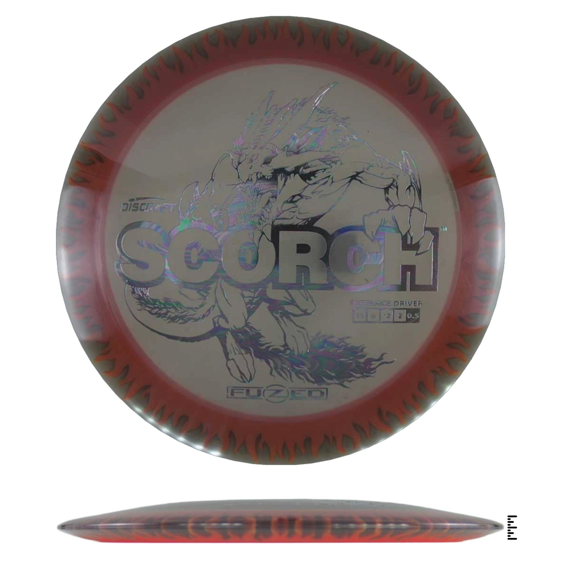 Discraft Fuzed Line Scorch - Black / Orange - Powergrip USA