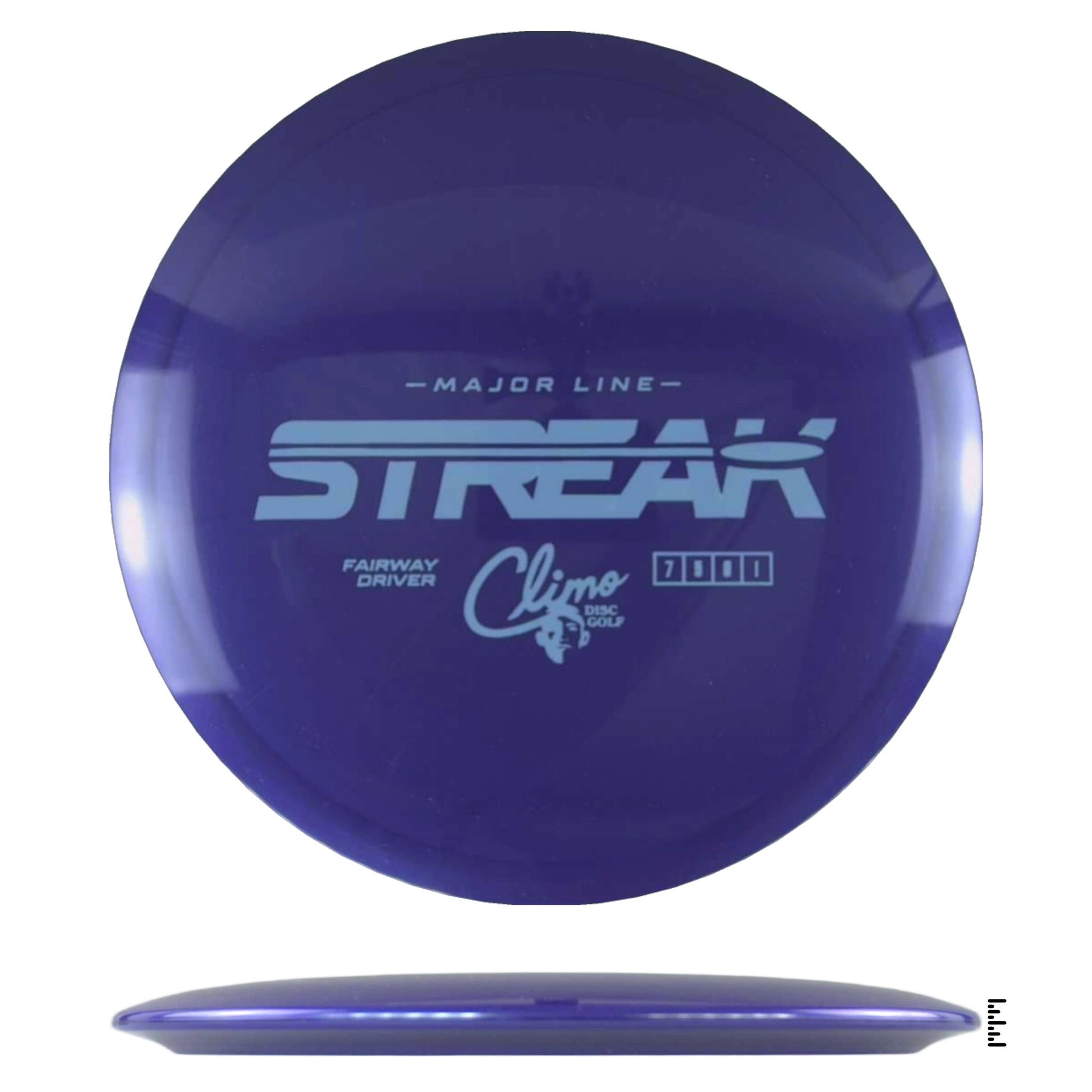 Climo Disc Golf Major Line Streak - Dark Violet - Powergrip USA