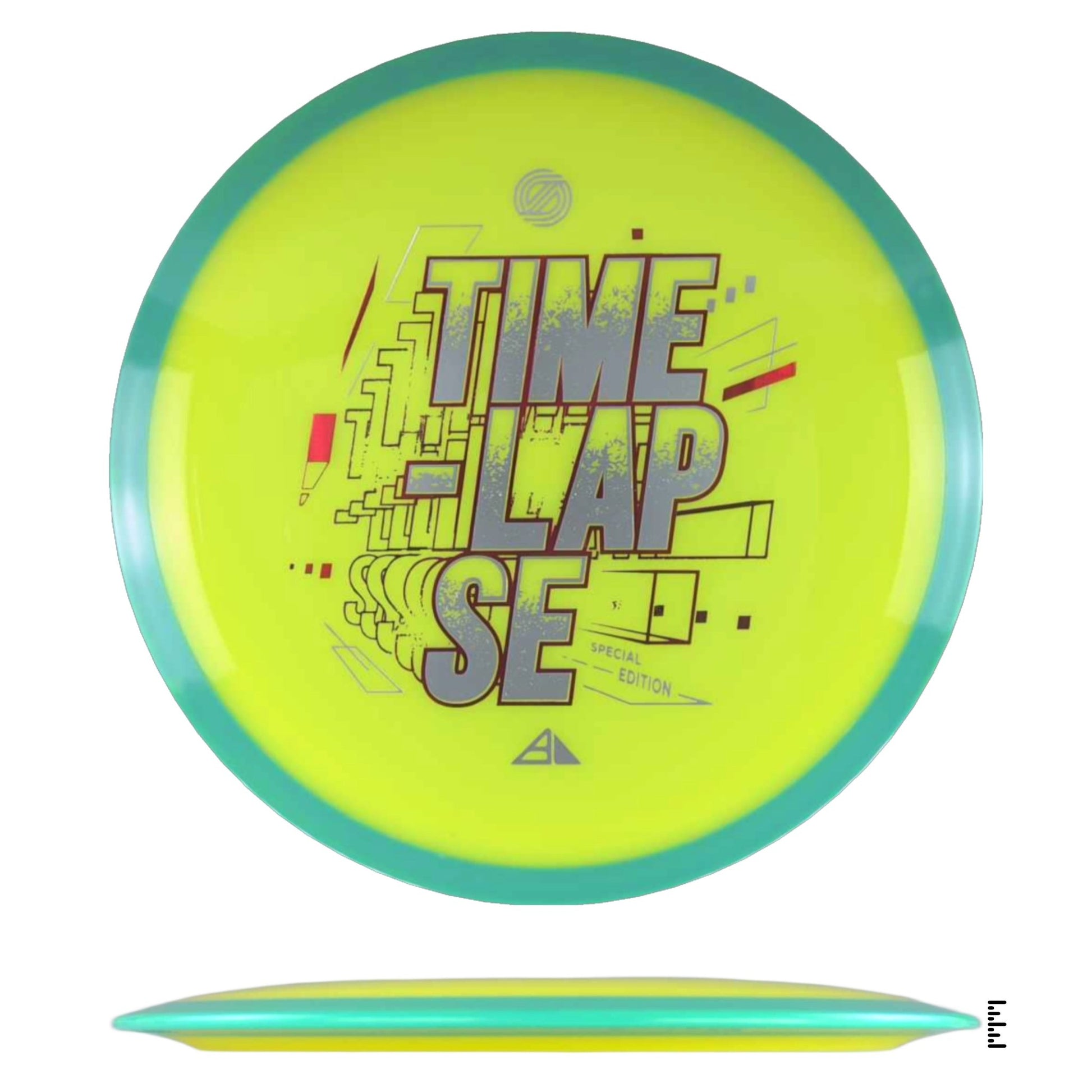 Axiom Discs Simon Line Neutron Time - Lapse Special Edition - Yellow / Turquoise - Powergrip USA