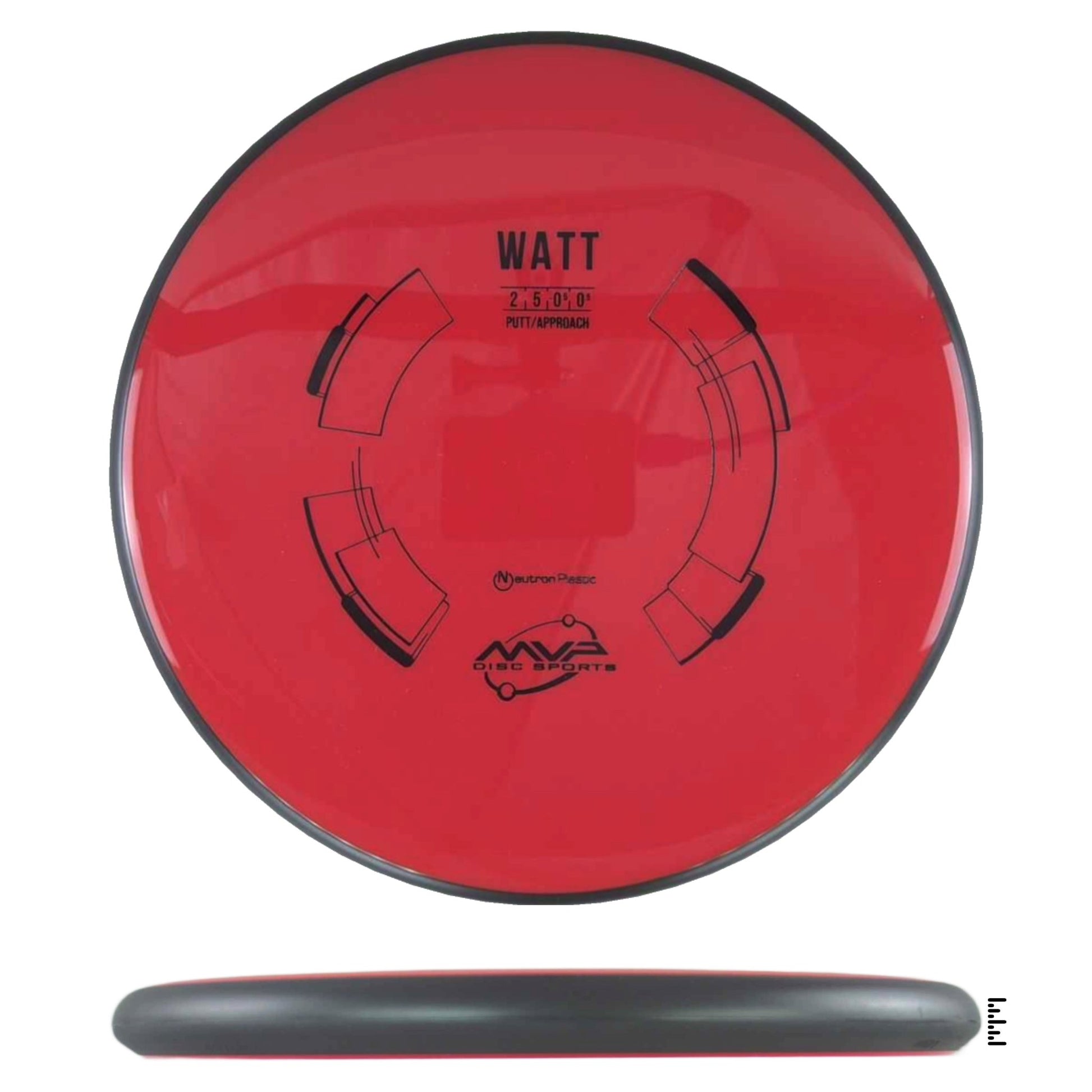 MVP Disc Sports Neutron Watt - Red - Powergrip USA