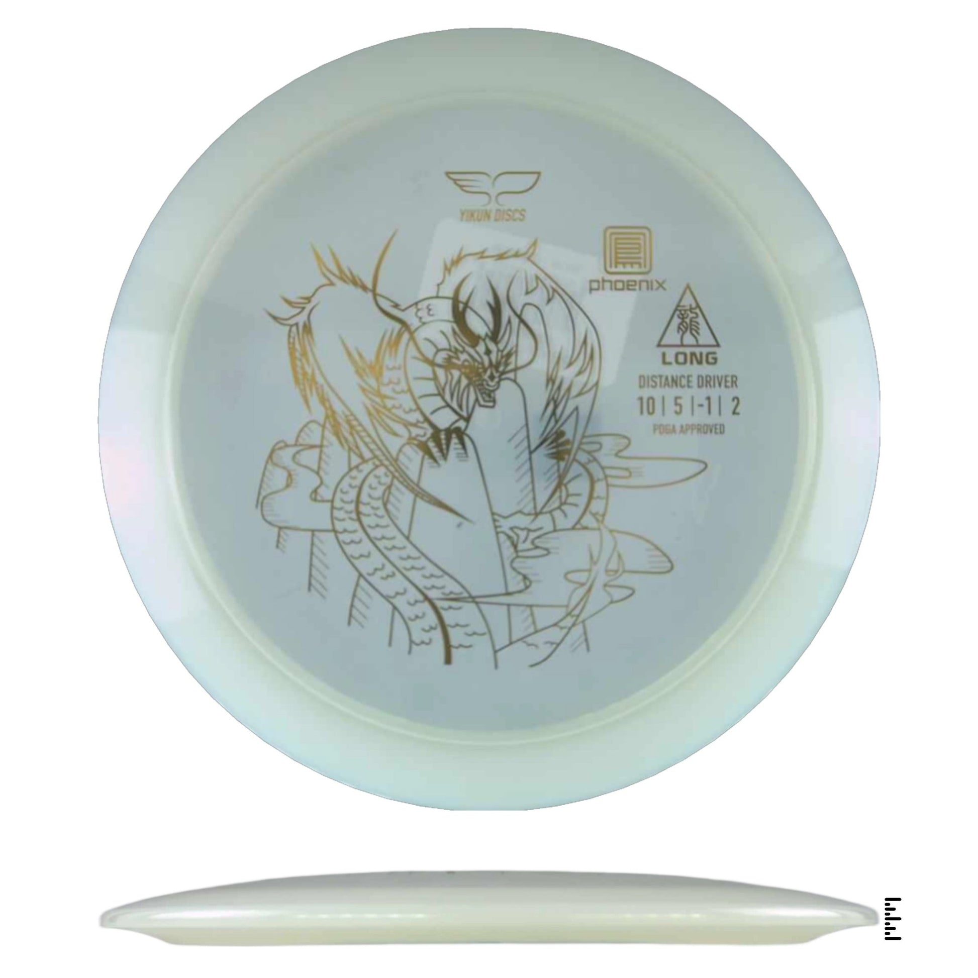 Yikun Discs Phoenix Long - Clear - Powergrip USA