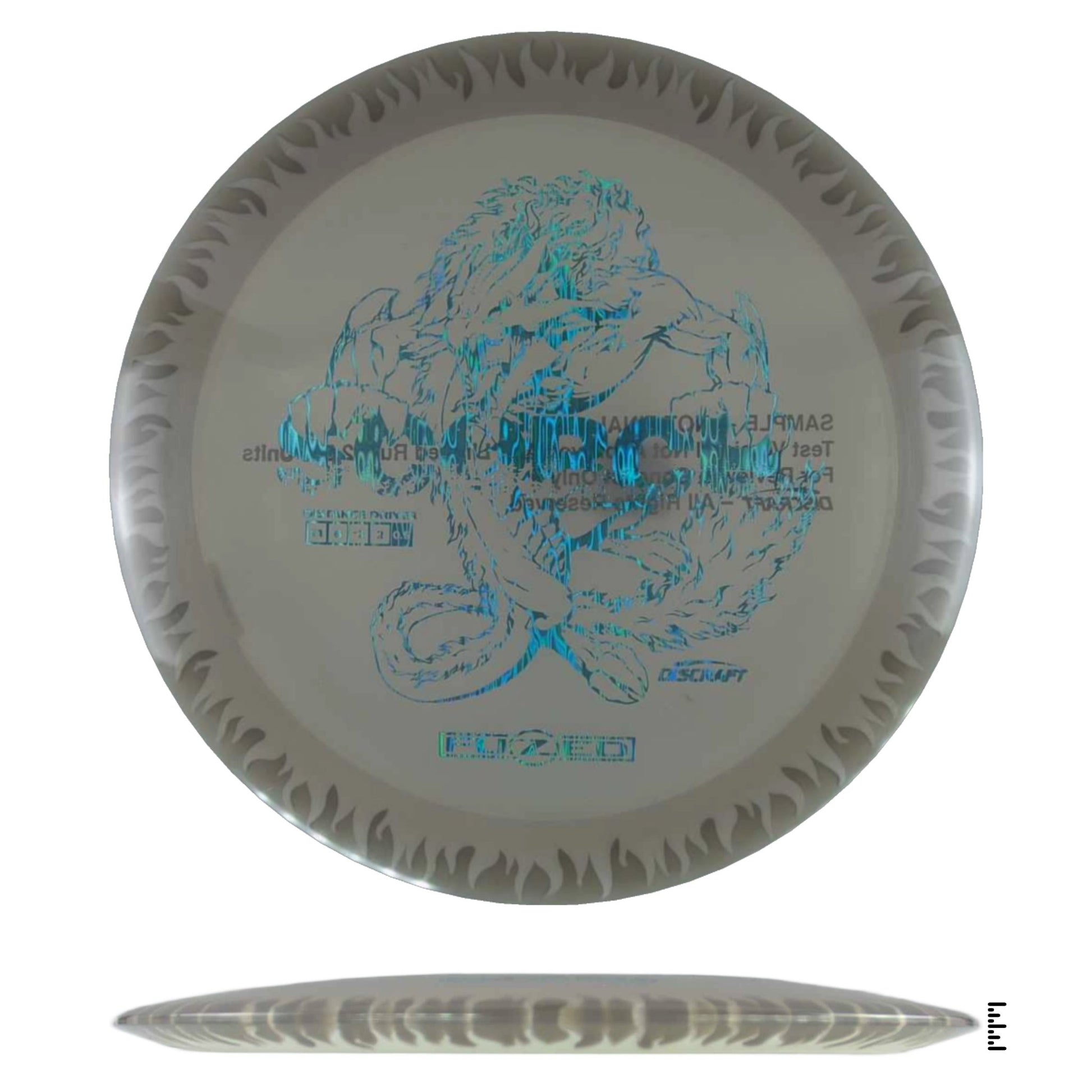 Discraft Fuzed Line Scorch Sample Run - Gray / White - Powergrip USA