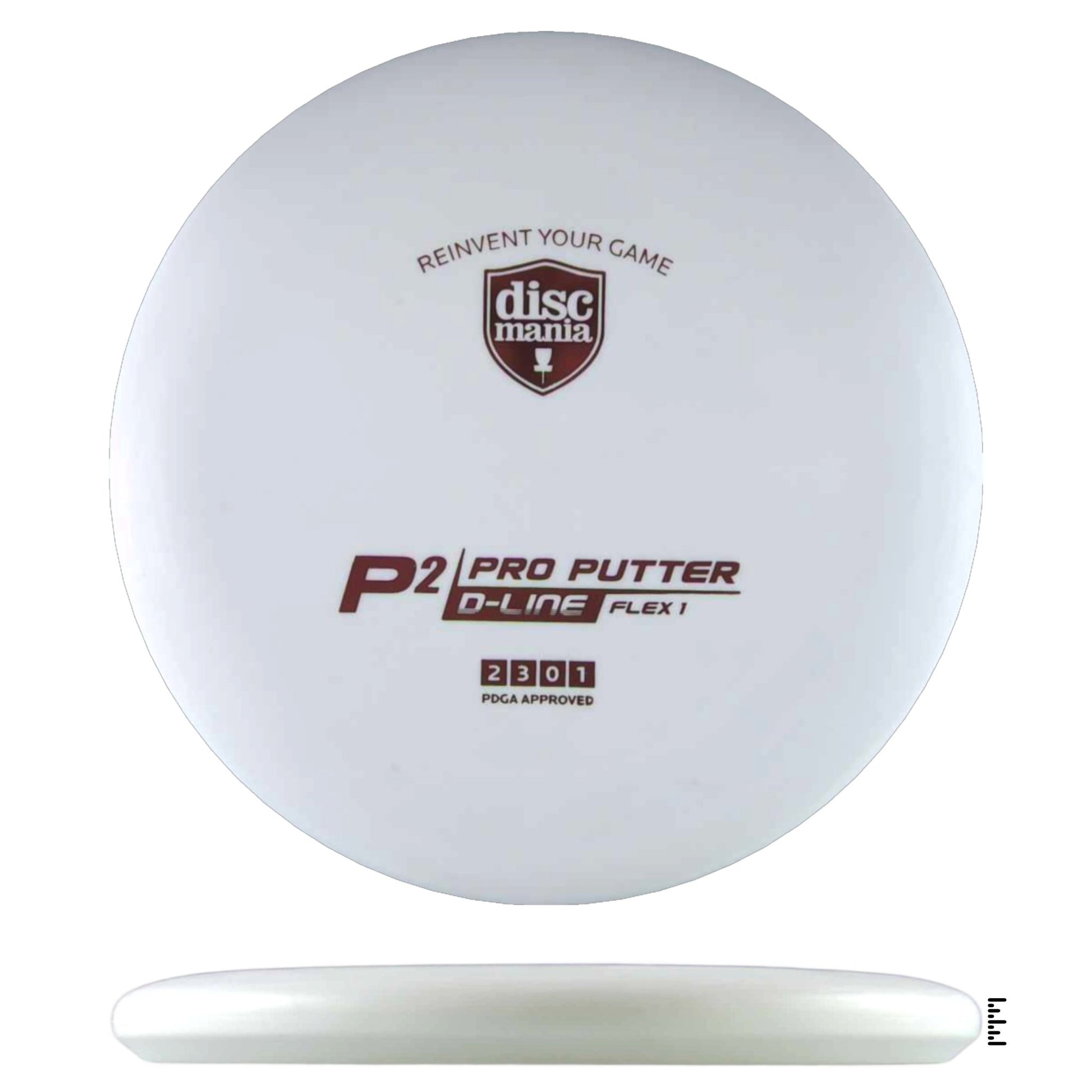 Discmania D - Line Flex 1 P2 Sky God Mini Stamp - White - Powergrip USA