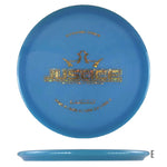 Blue disc golf disc