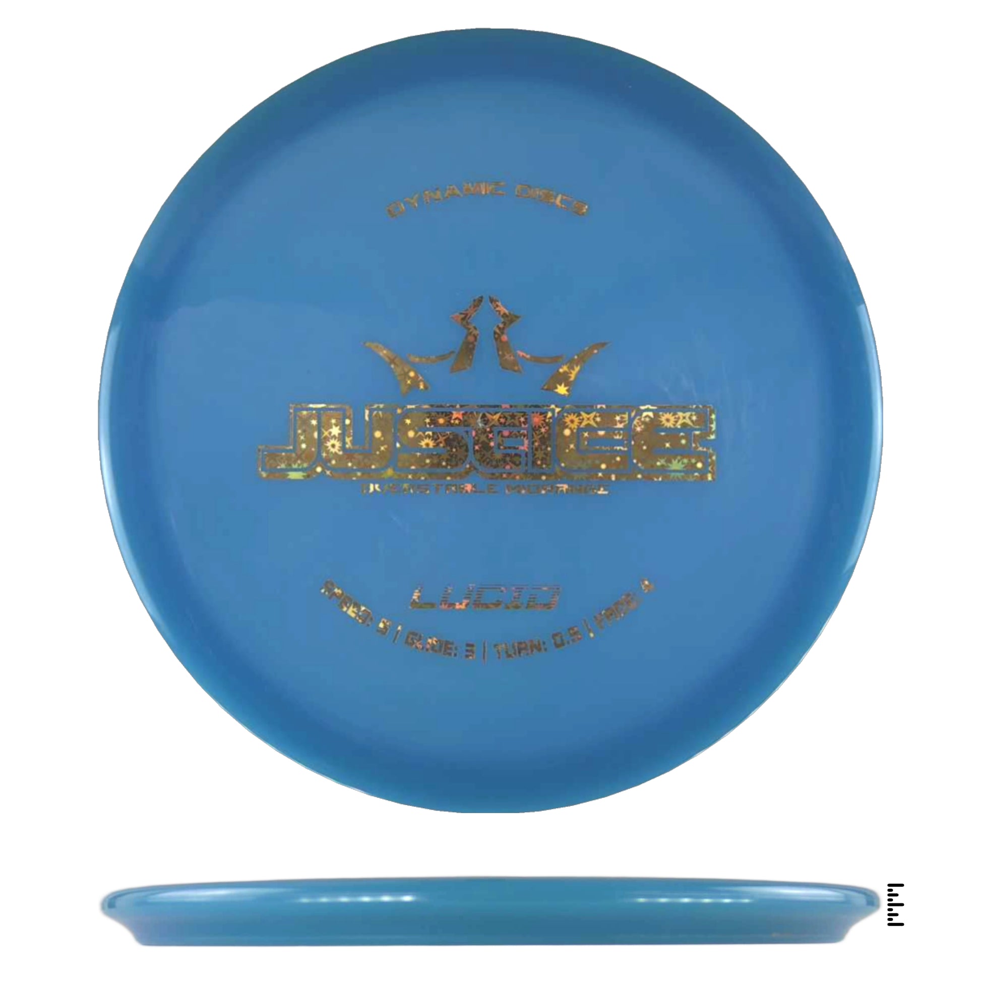 Blue disc golf disc