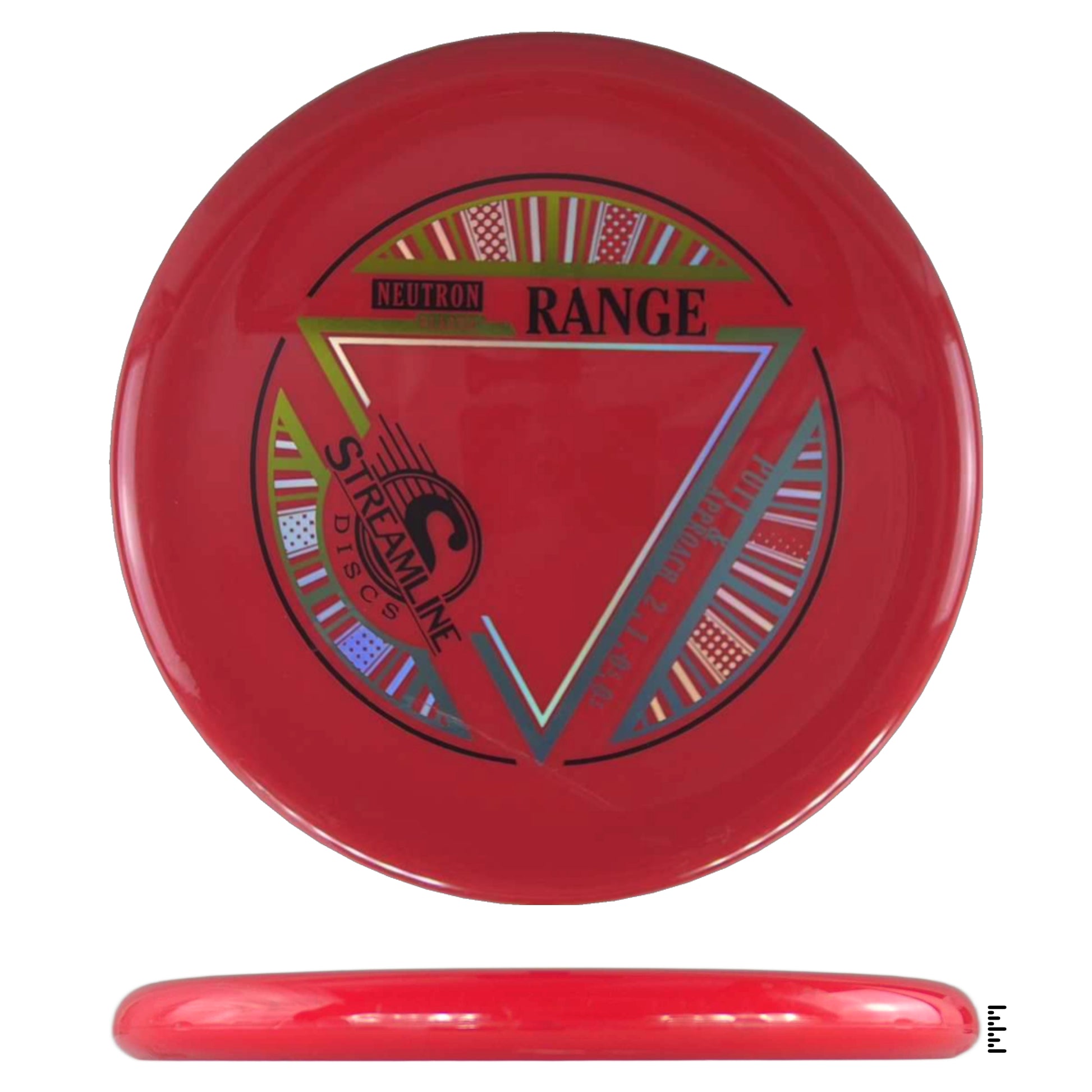 Red Streamline Neutron Range disc golf disc