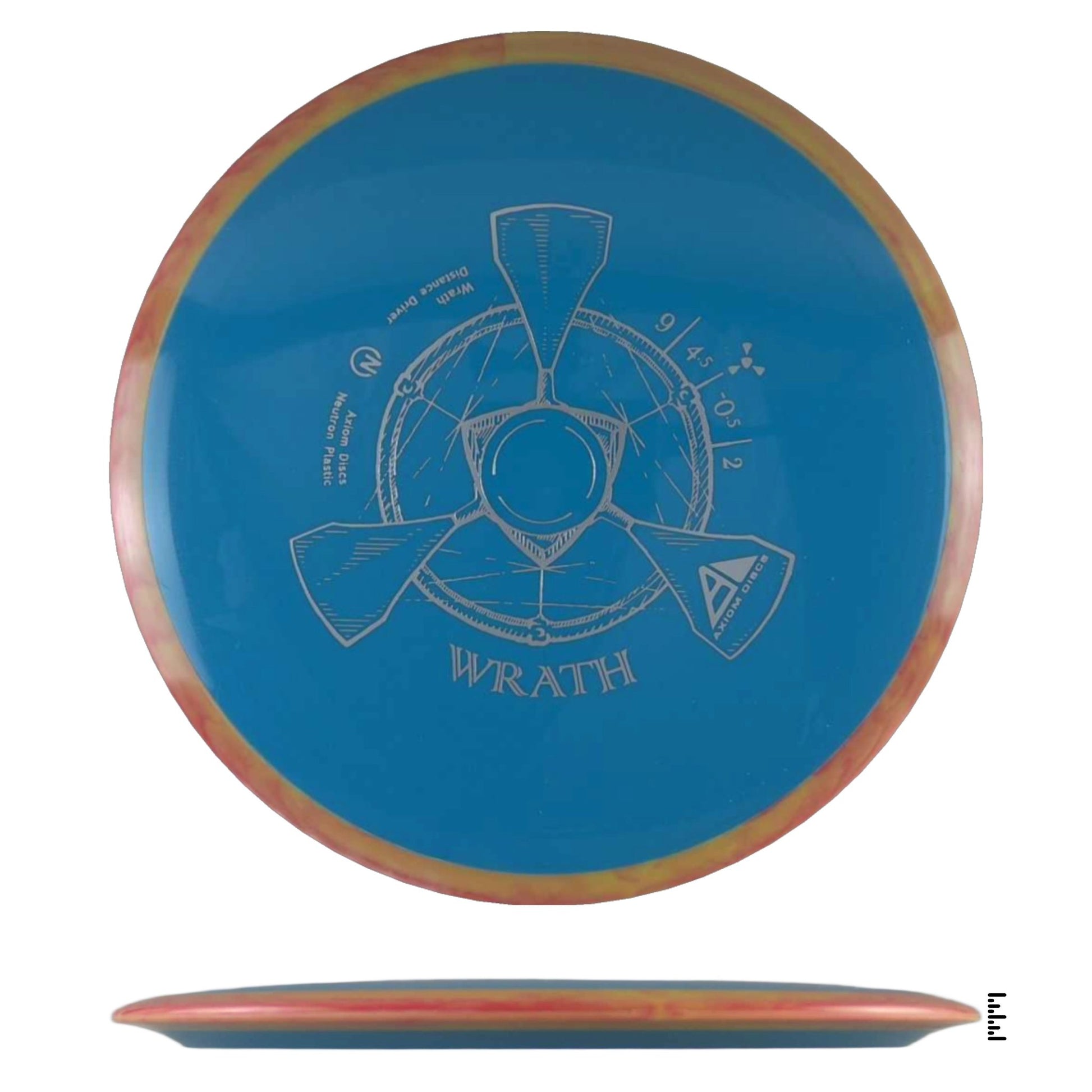 Axiom Discs Neutron Wrath - Sky Blue / Orange - Powergrip USA