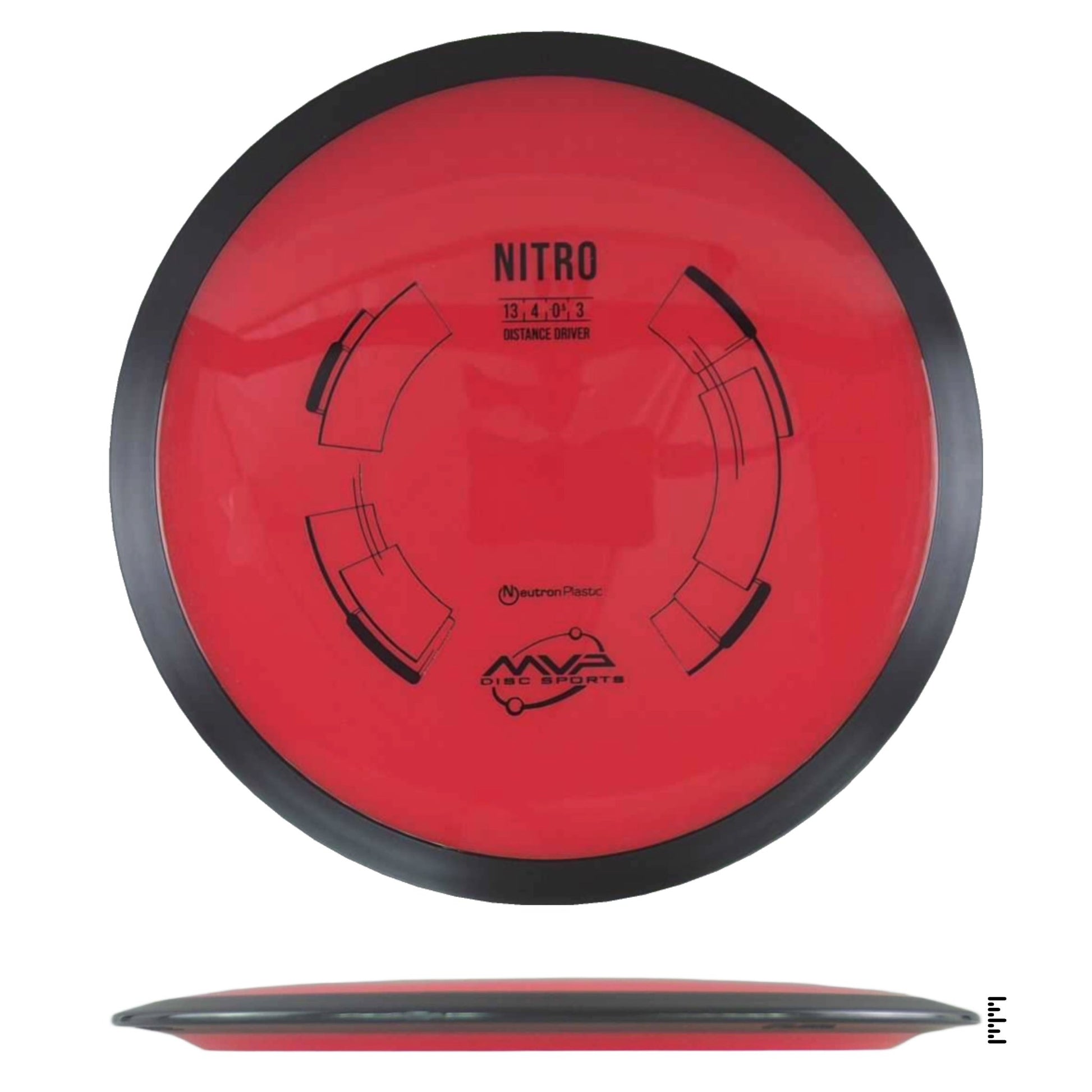 MVP Disc Sports Neutron Nitro - Red - Powergrip USA