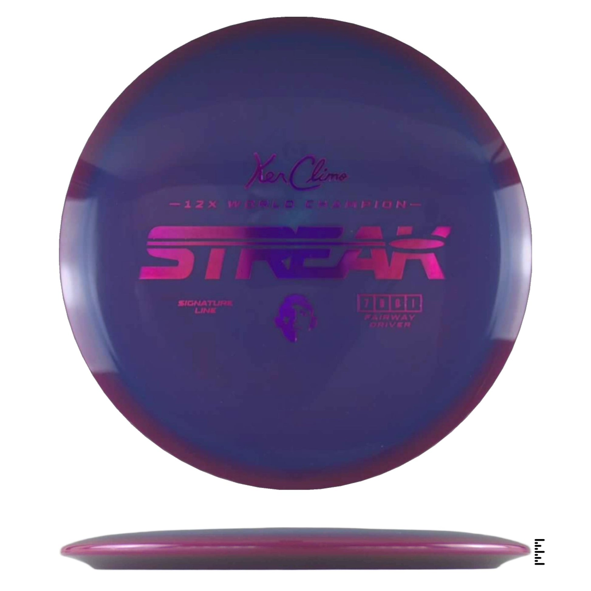 Climo Disc Golf Signature Line Streak - Unique - Powergrip USA