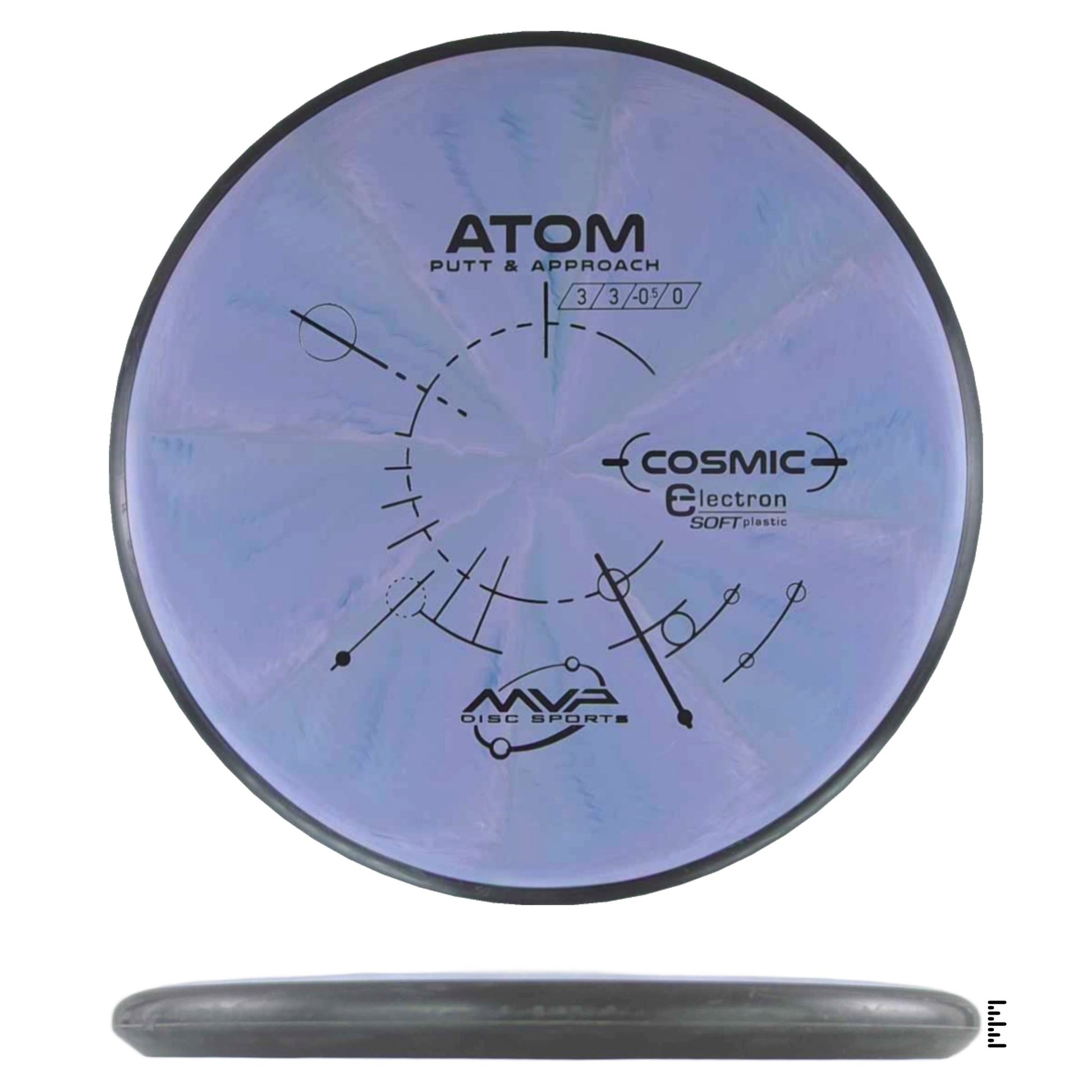MVP Disc Sports Cosmic Electron Soft Atom - Periwinkle - Powergrip USA